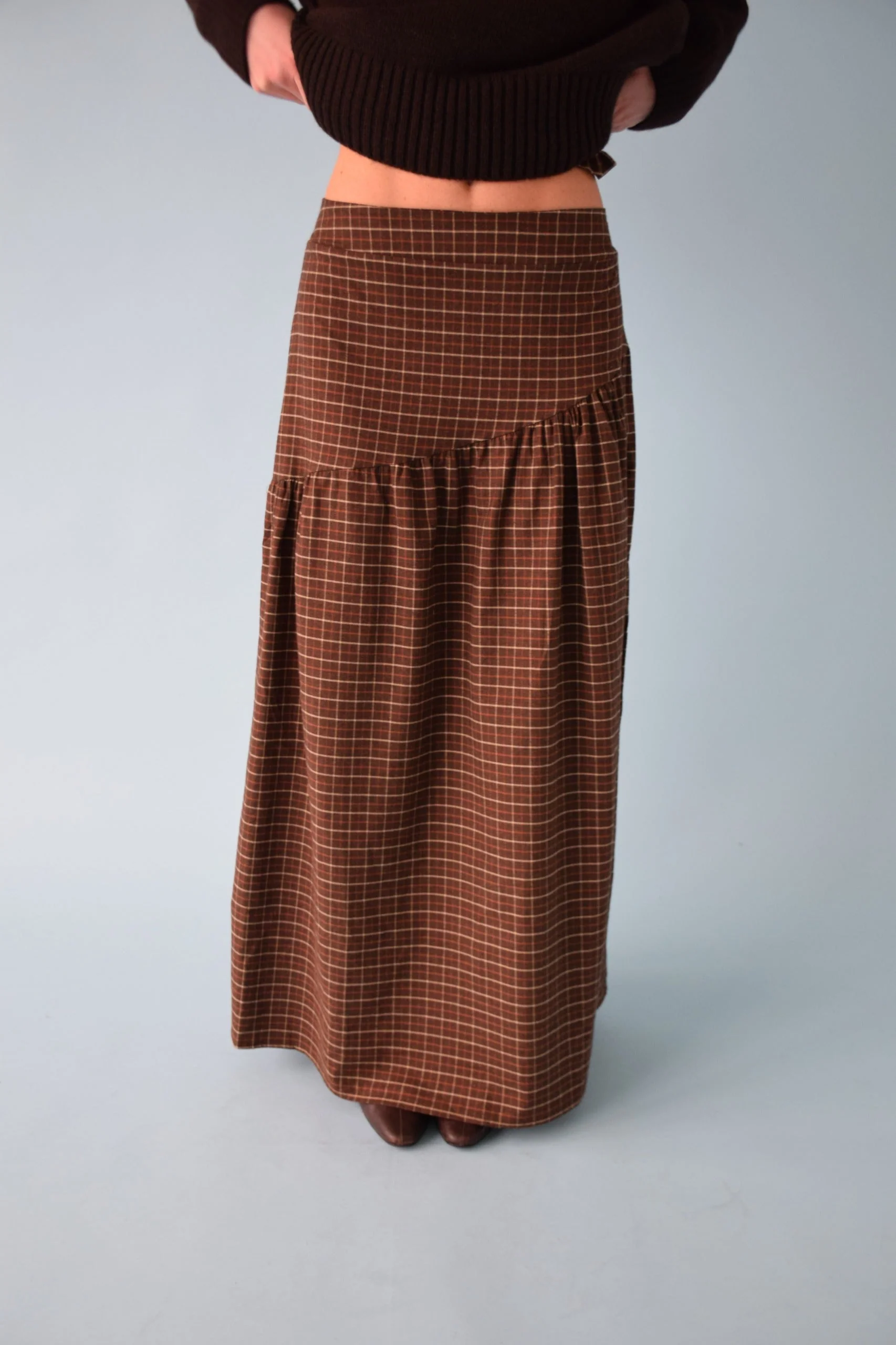 Jupe Beth Cuadros Marrón - Image 5