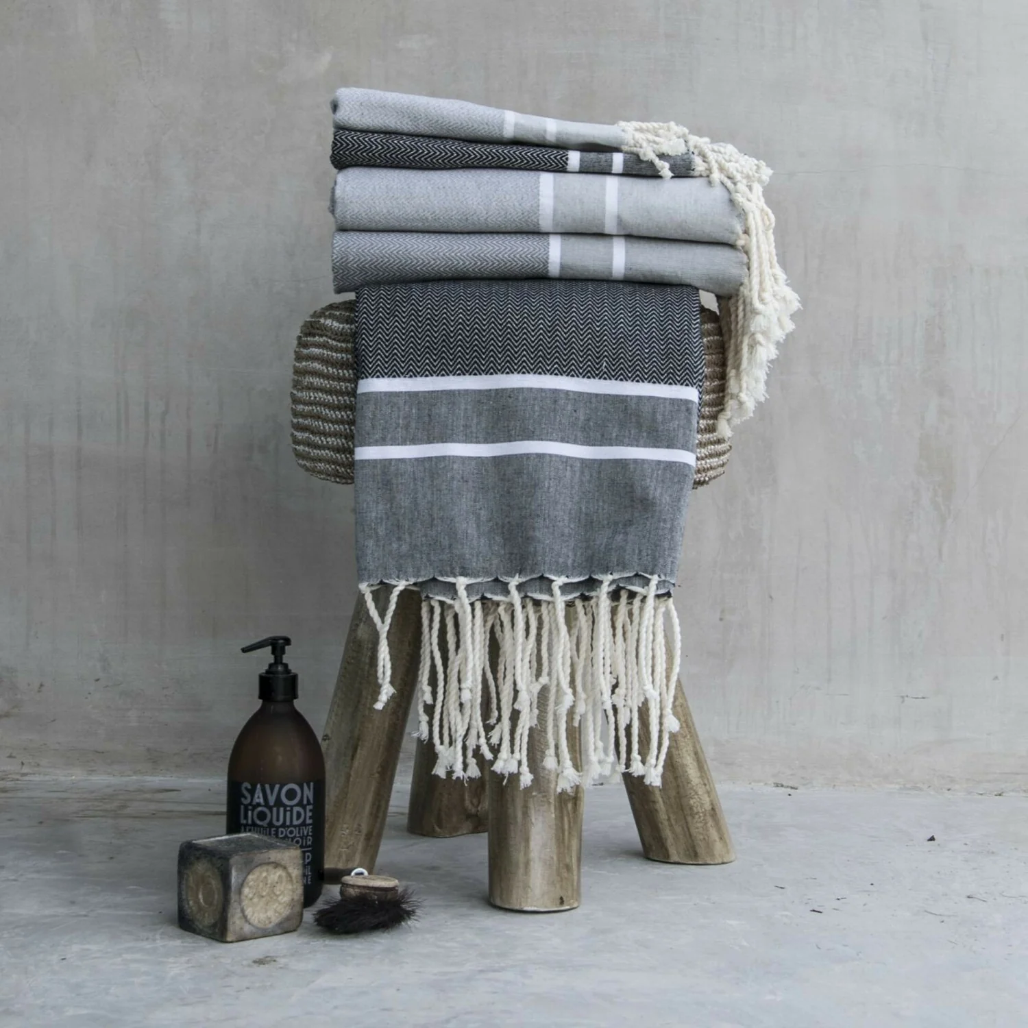 Foutas De Bain Stockholm - Noir - Coton - Image 5