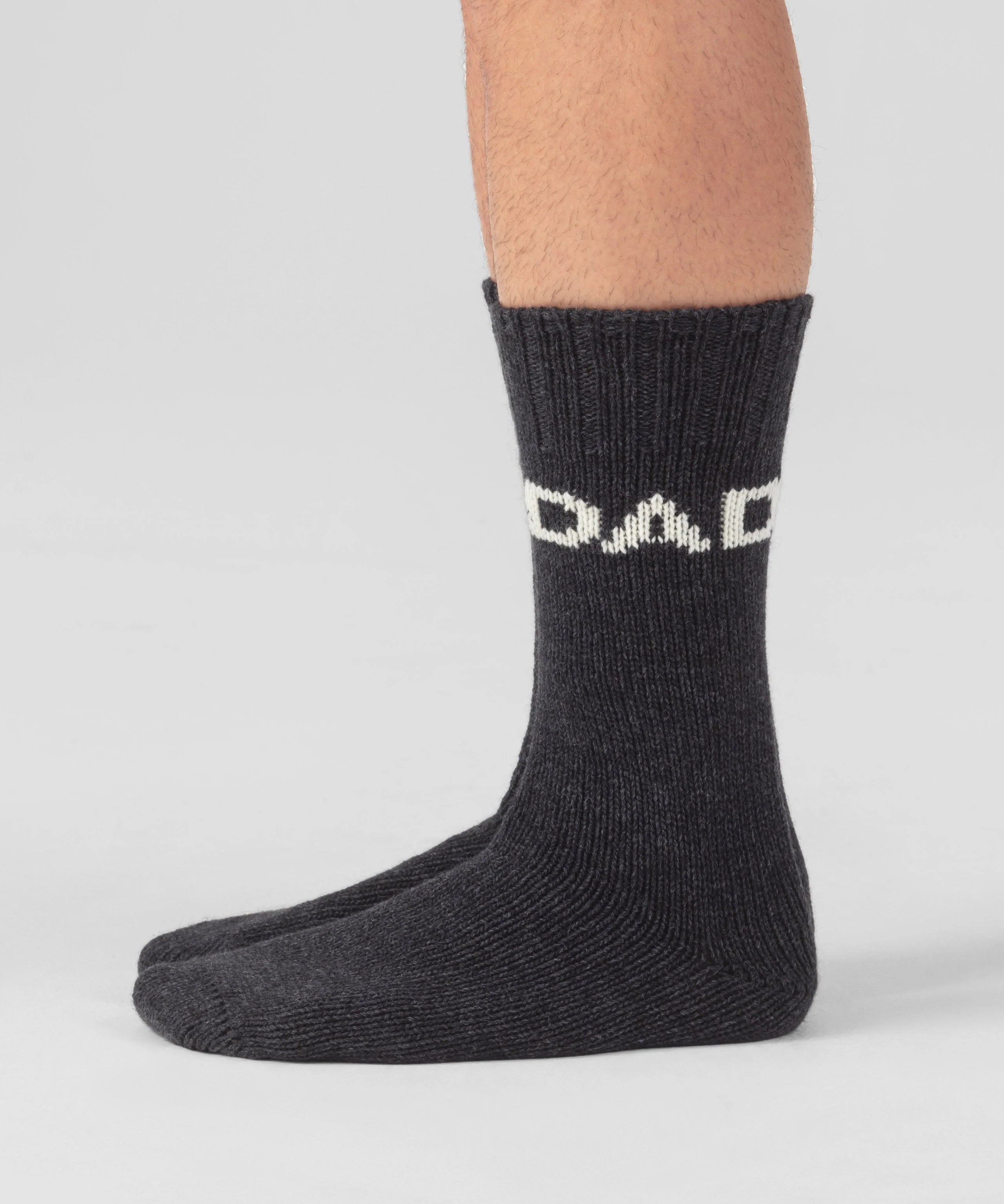Chaussettes Fjällsocks "Dad" - Dark Grey Melange - Image 3