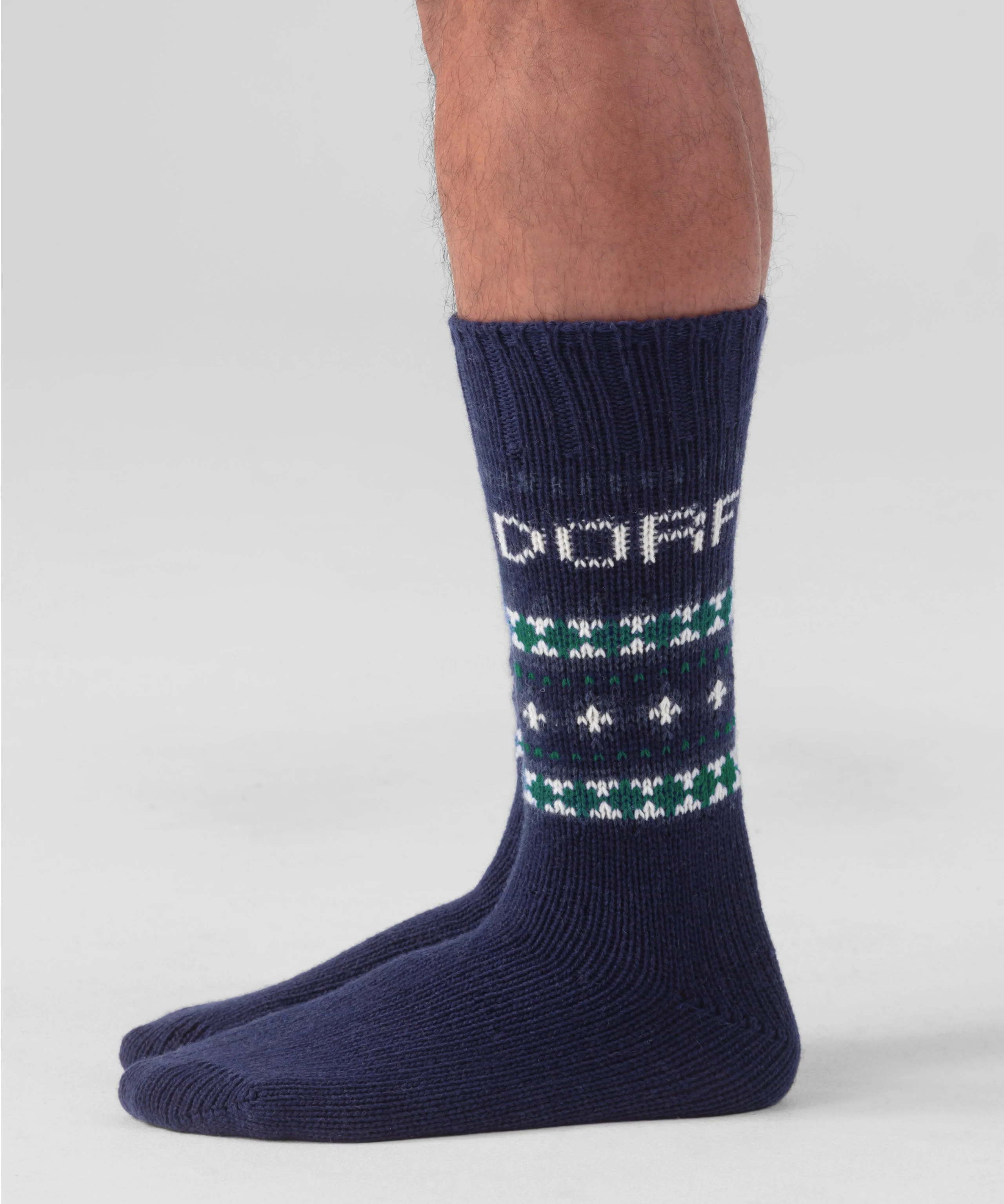 Chaussettes Fjällsocks W. Nordic Pattern - Navy - Image 3