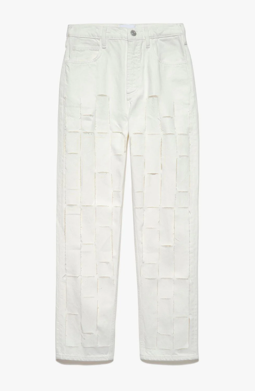 Pantalon Frame Atelier Le High N Tight Straight Cut Out - Ecru - Image 2