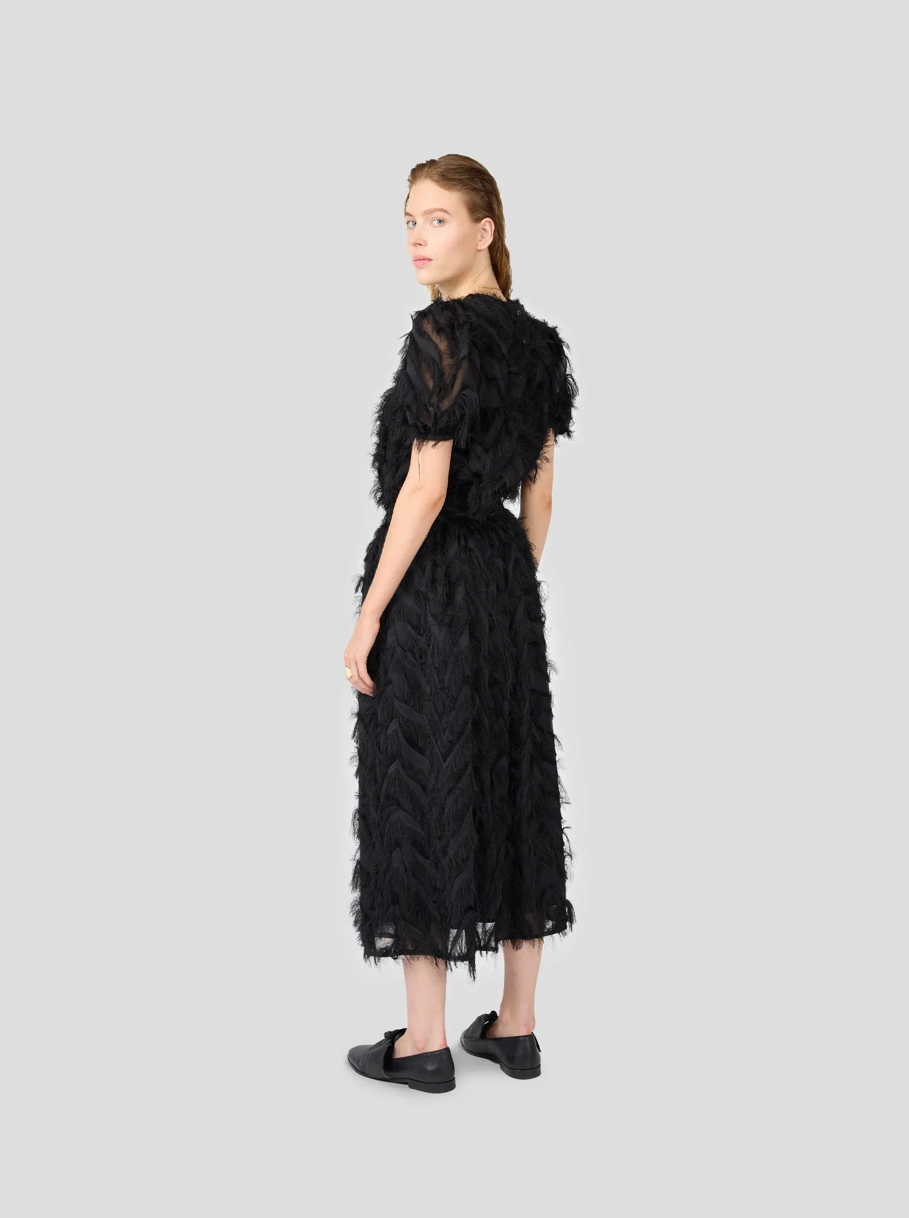 Gaya Blouse in Black Feathers - Image 2