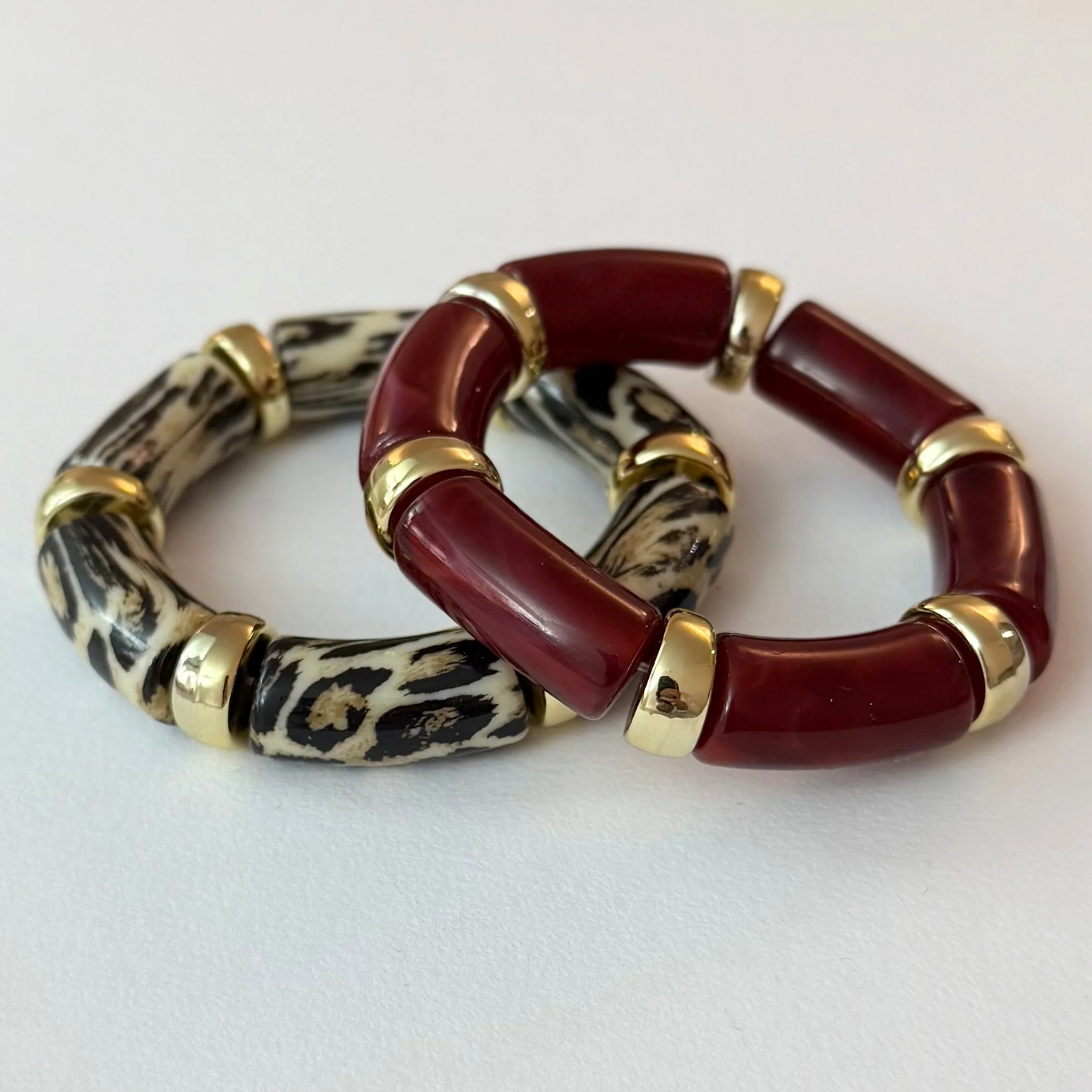 Lot De 2 Bracelets Gemini - Bordeaux - Image 5