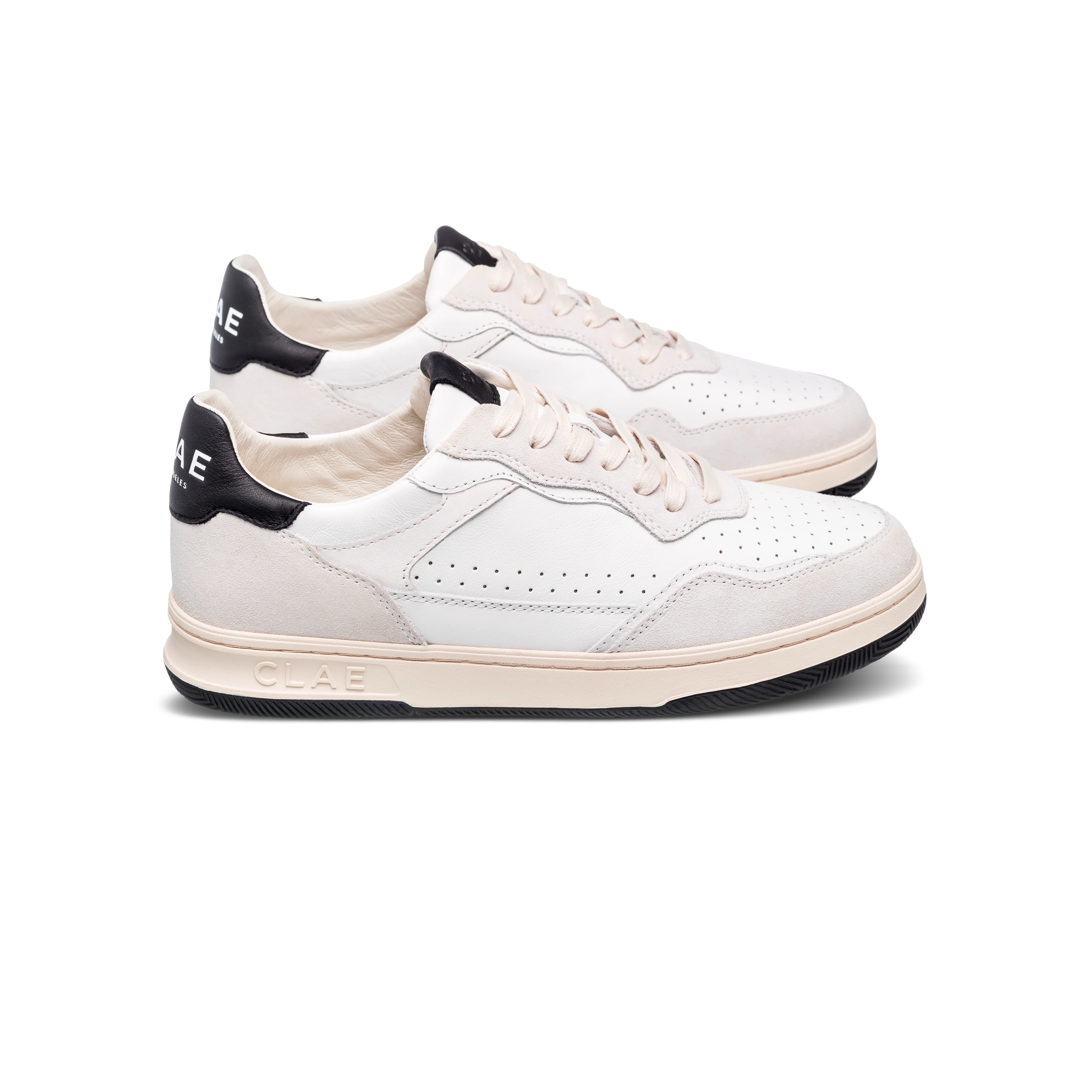 Basket Haywood - White Leather Black - Image 7