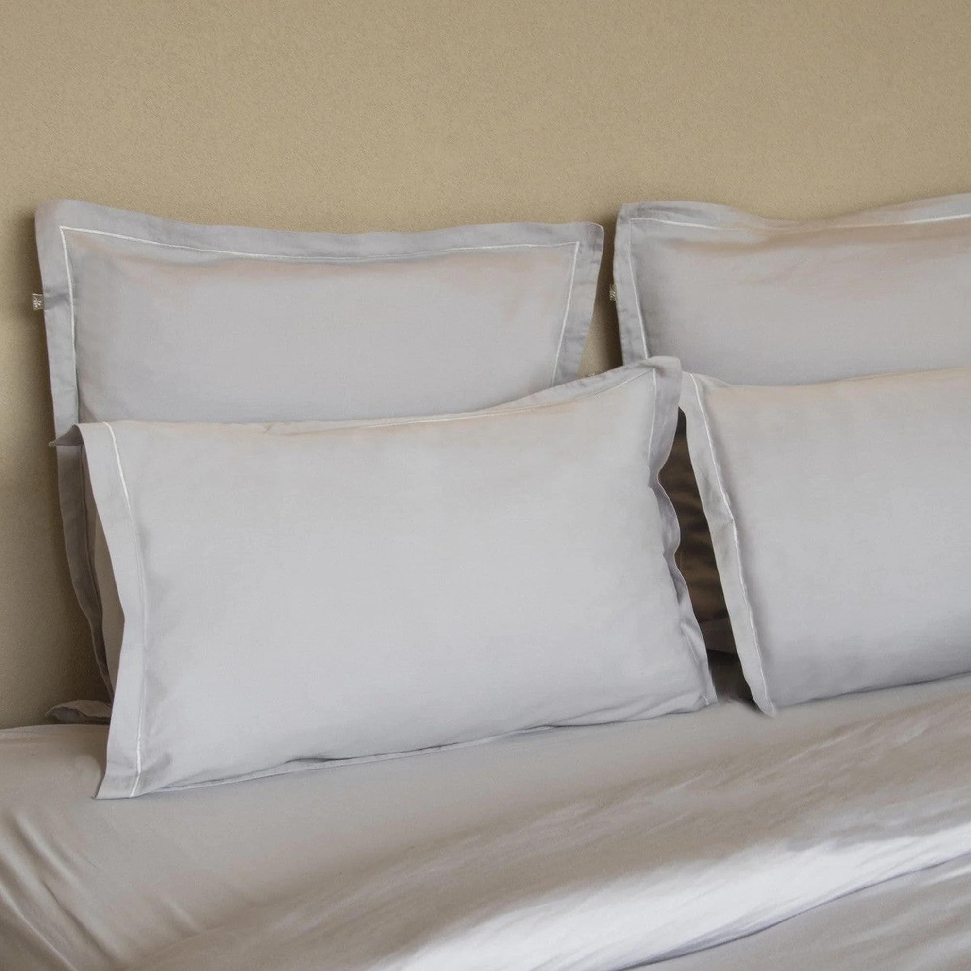 Housse De Couette Julia - Gris Perle - Satin De Coton - Image 11