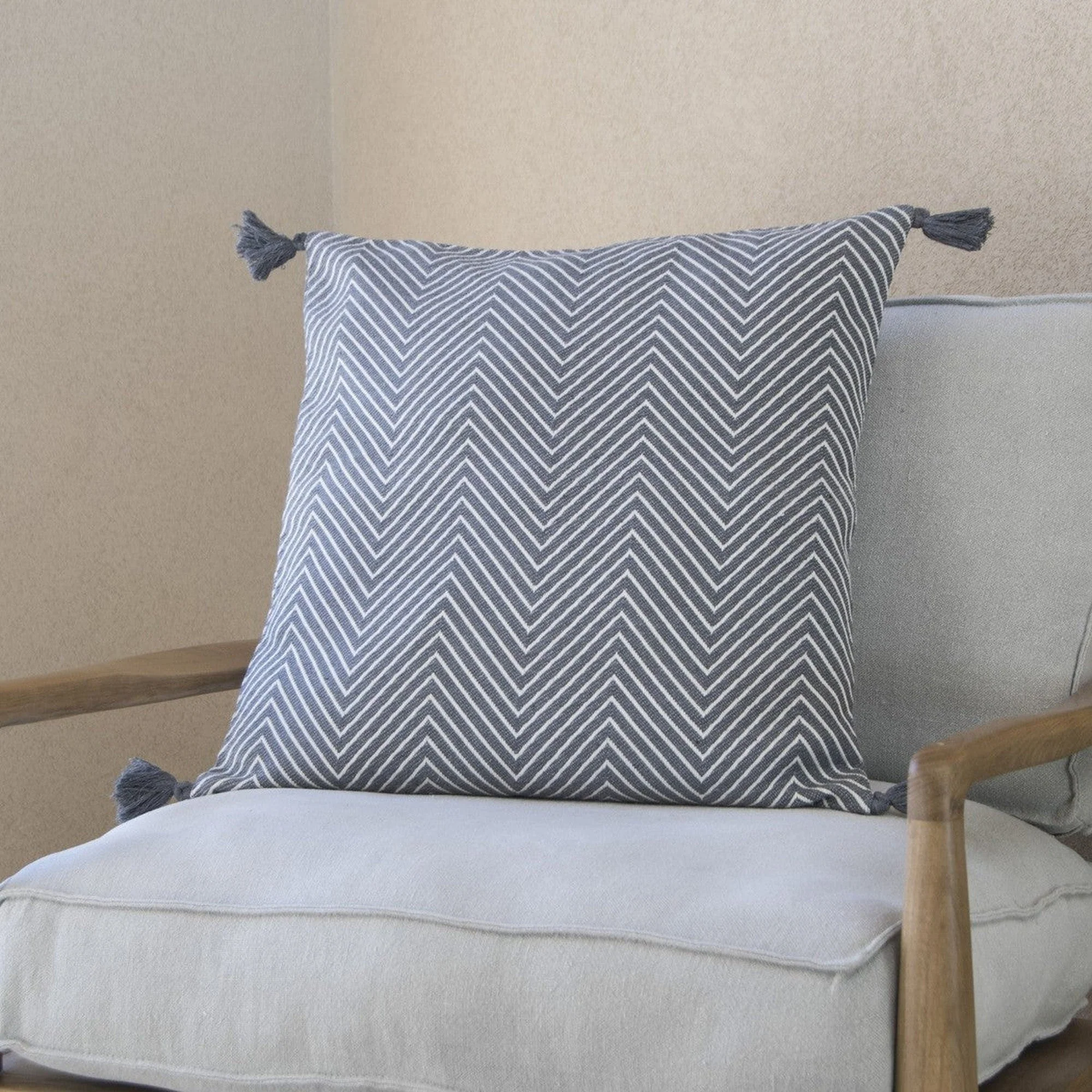 Housse De Coussin Amsterdam - Gris Moyen - Coton - Image 3