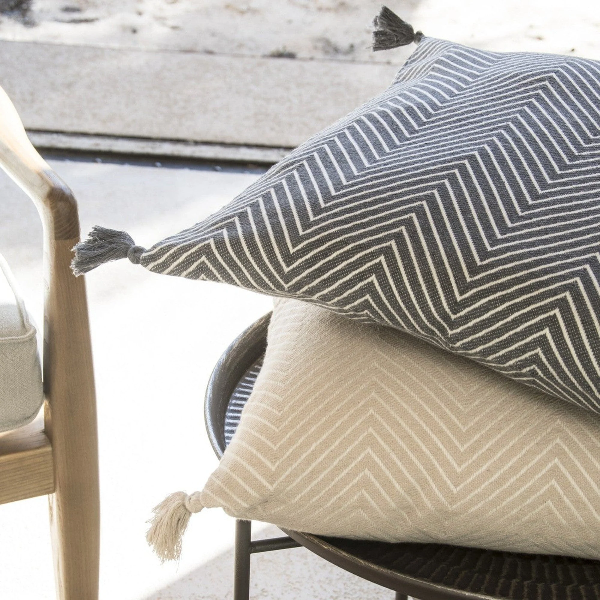 Housse De Coussin Amsterdam - Taupe Clair - Coton - Image 6