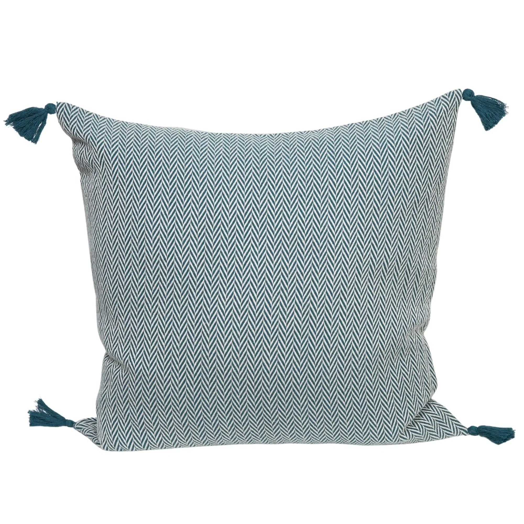 Housse De Coussin Megeve - Bleu Pétrole - Coton - Image 2