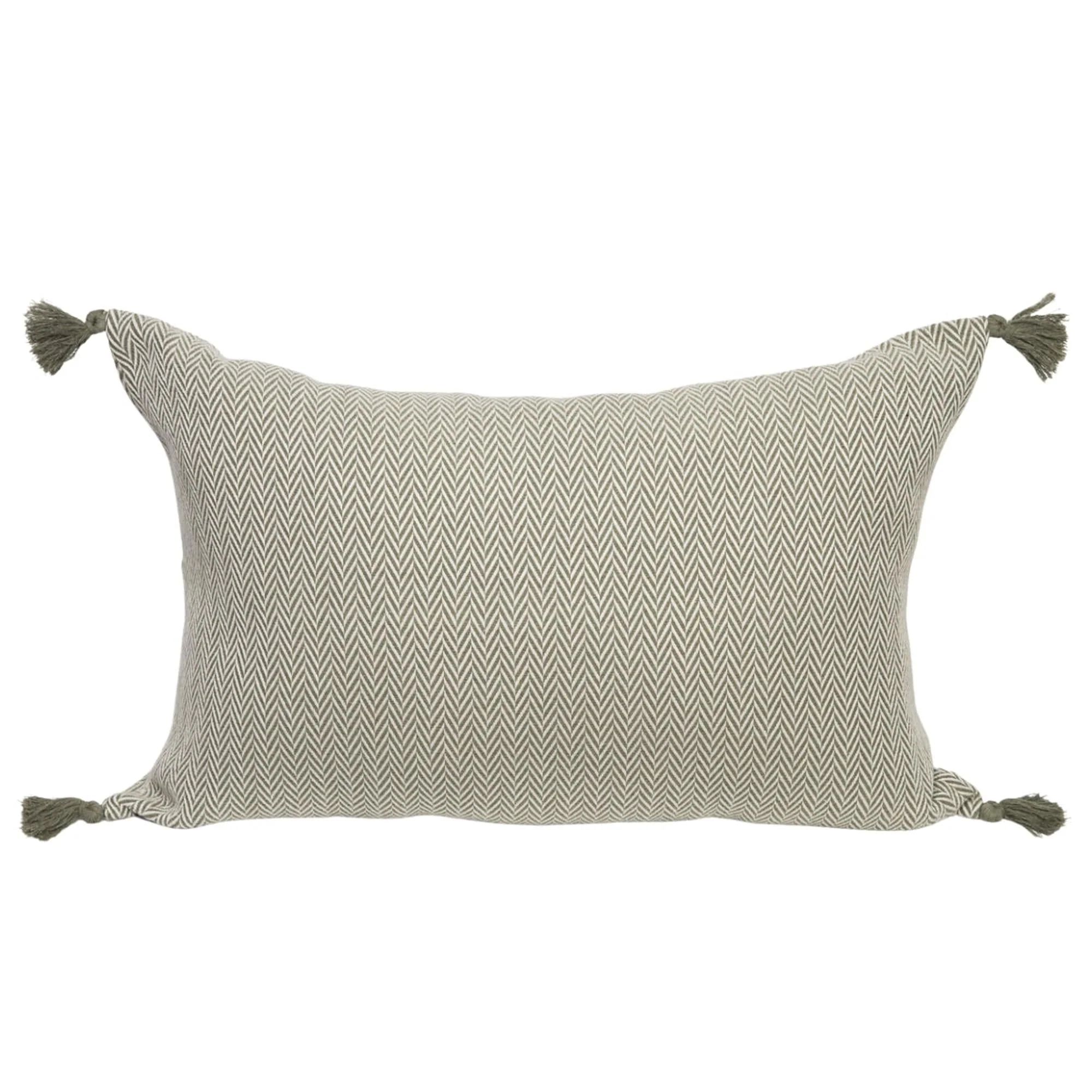 Housse De Coussin Megeve - Vert Olive - Coton - Image 2