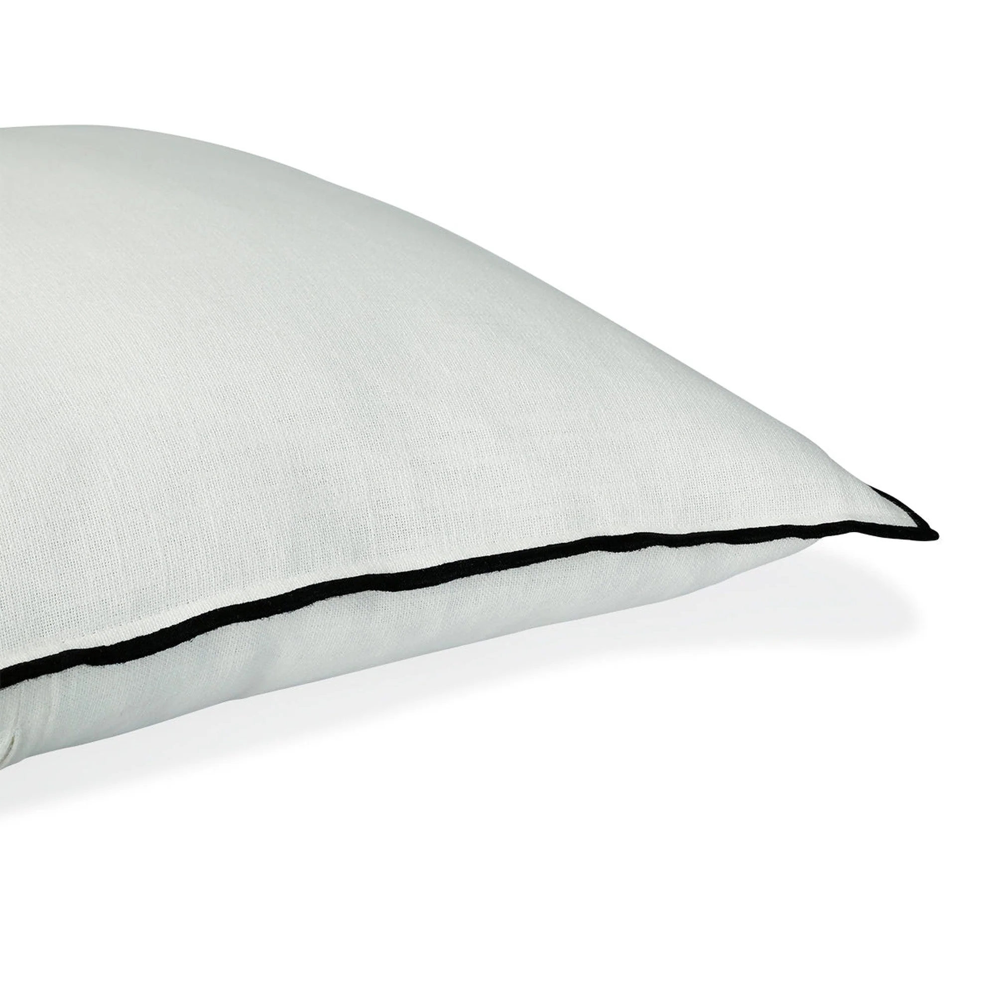 Housse De Coussin Jules - Blanc / Noir - Toile De Coton - Image 4