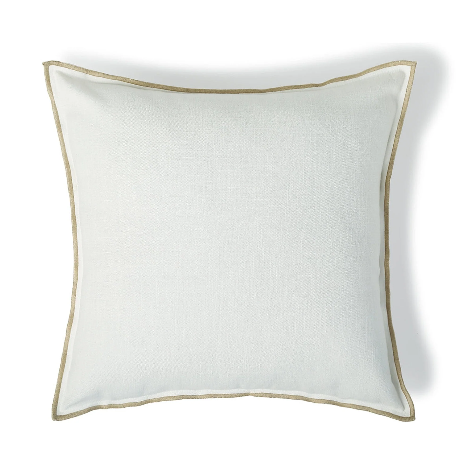 Housse De Coussin Jules - Blanc / Sable - Toile De Coton - Image 2
