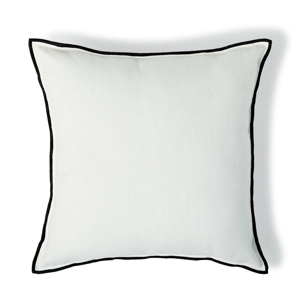 Housse De Coussin Jules - Vert Céladon / Noir - Toile De Coton