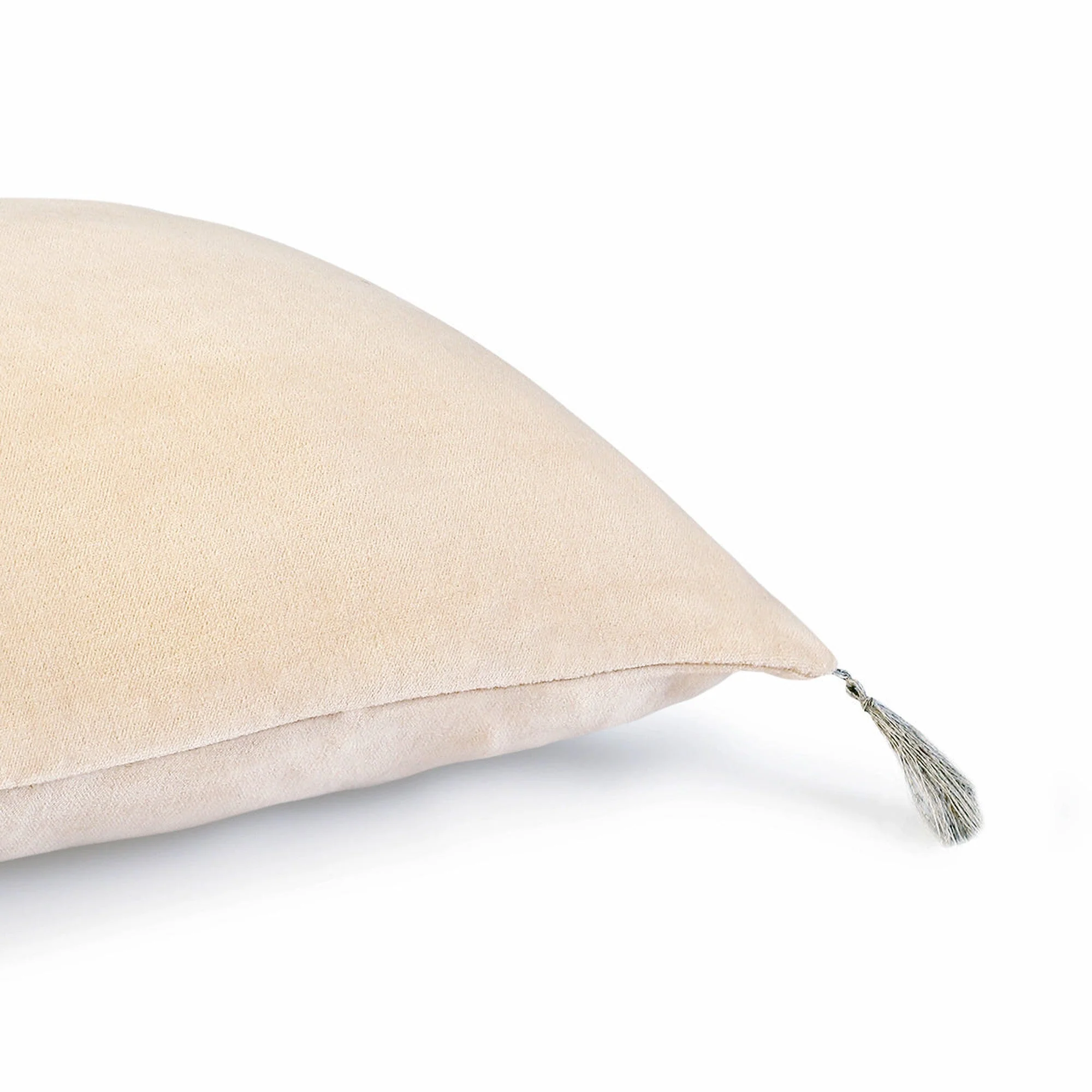 Housse De Coussin Danube - Dune - Velours De Coton - Image 5