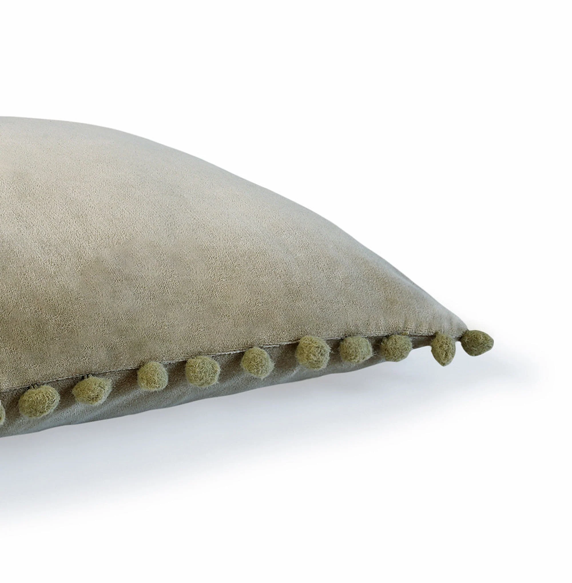 Housse De Coussin Velvet - Vert Kaki - Velours De Coton - Image 5