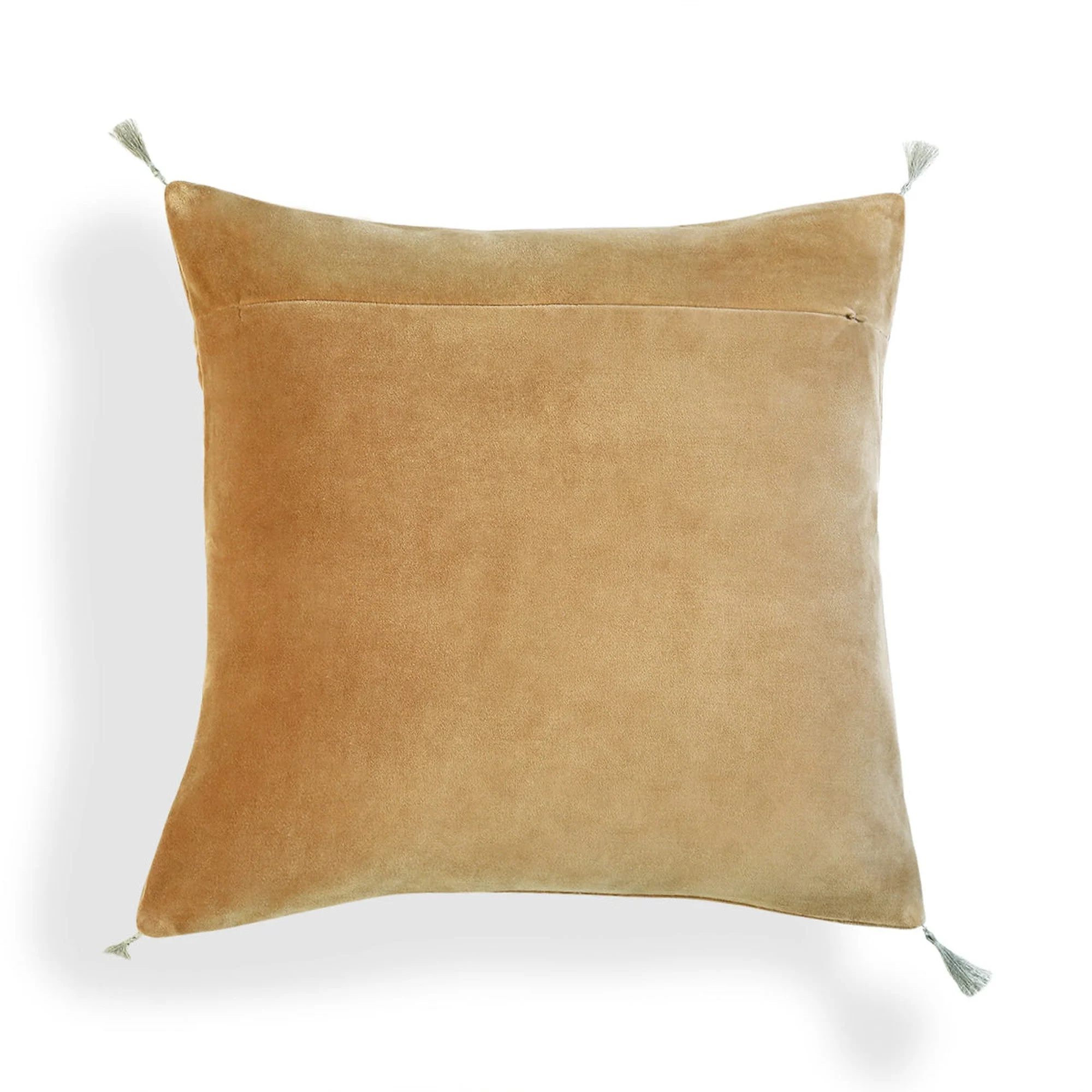 Housse De Coussin Danube - Camel - Velours De Coton - Image 4