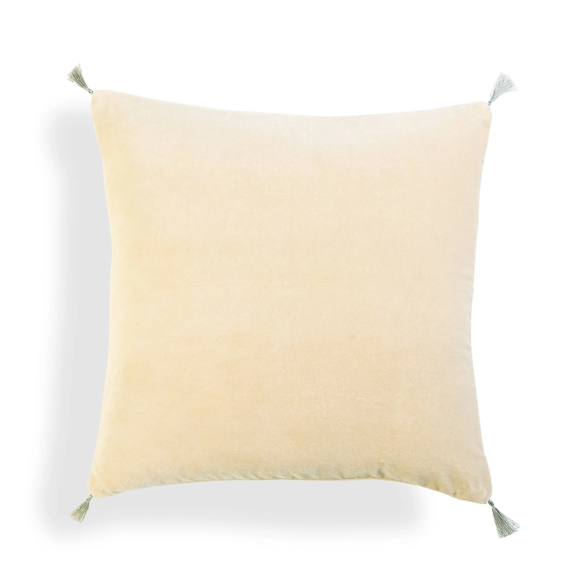 Housse De Coussin Danube - Dune - Velours De Coton - Image 2