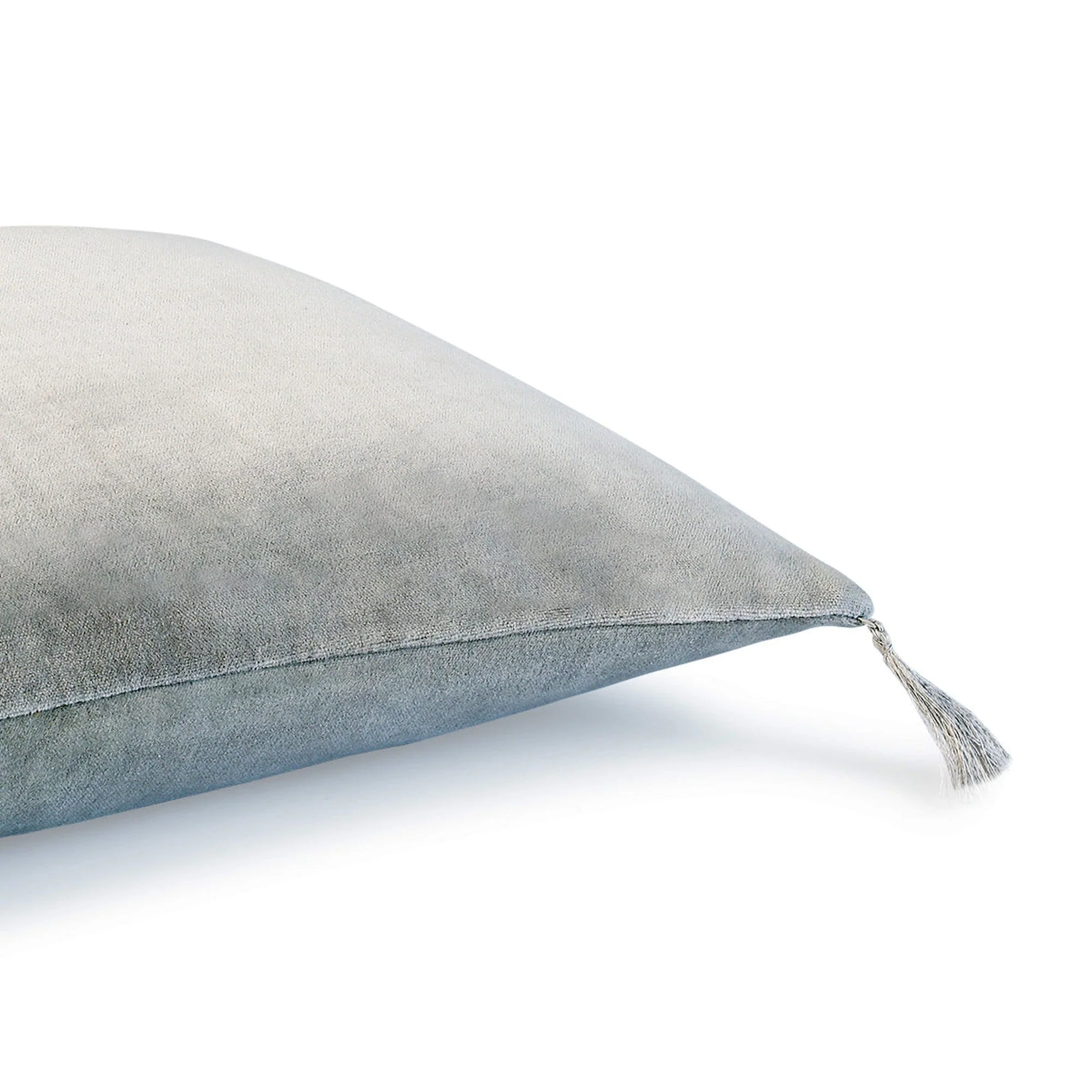 Housse De Coussin Danube - Vert De Gris - Velours De Coton - Image 5