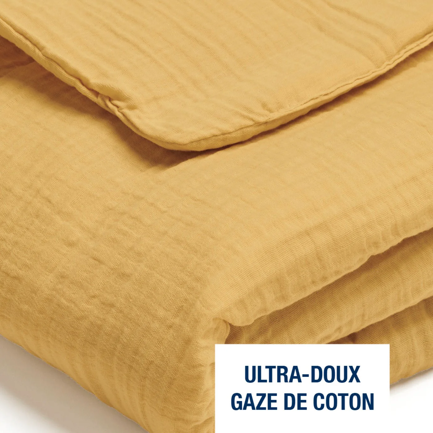 Couverture Gaze De Coton - Uni - Jaune 04 - Image 4