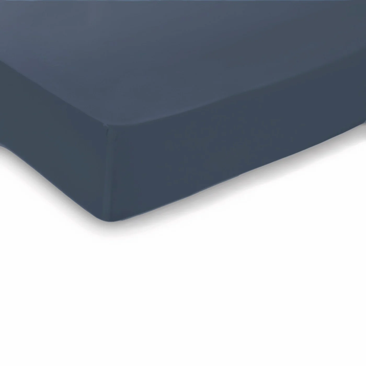 Drap-Housse Satin De Coton - Uni - Bleu 06 - Image 2