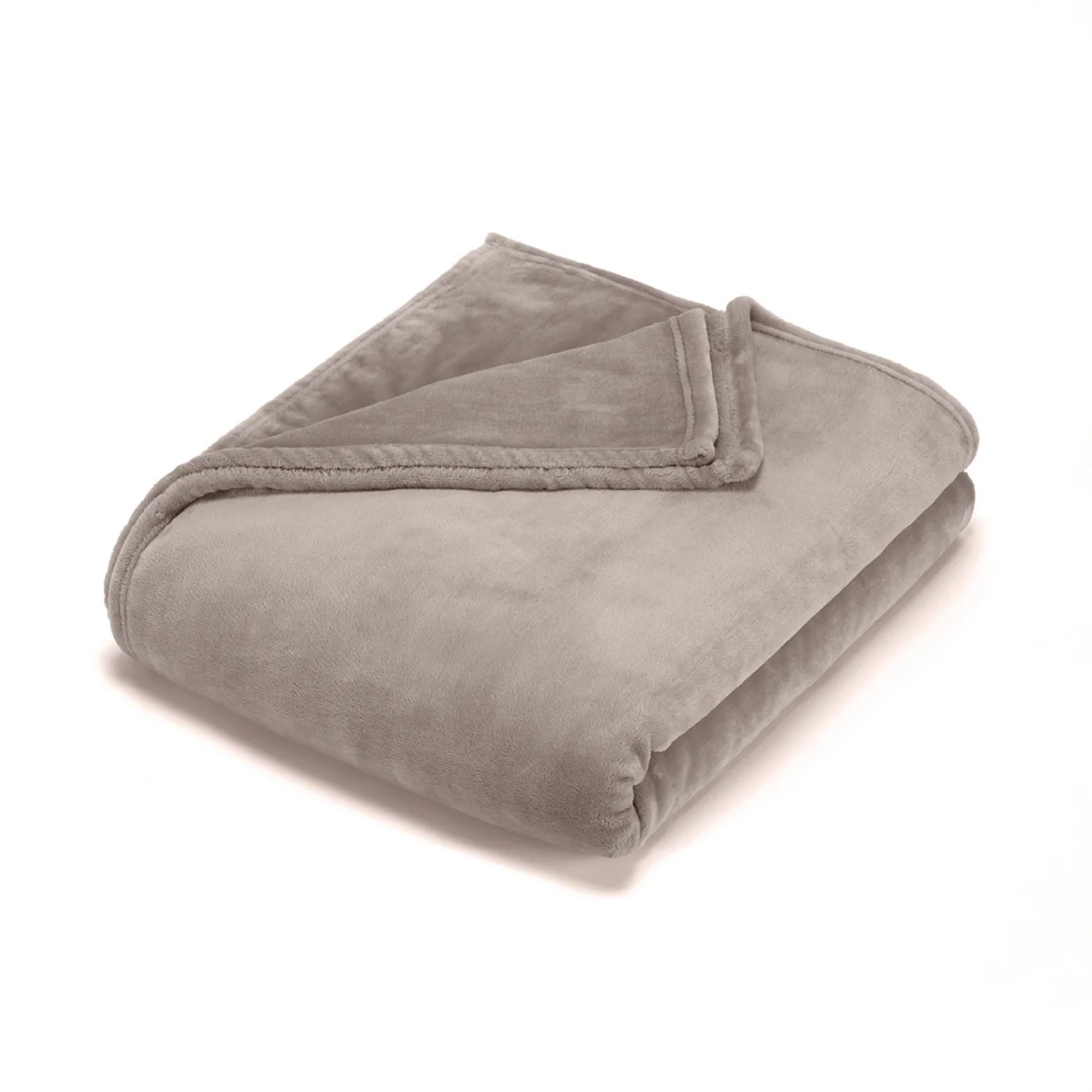 Plaid En Polaire - Uni - Taupe - Image 2
