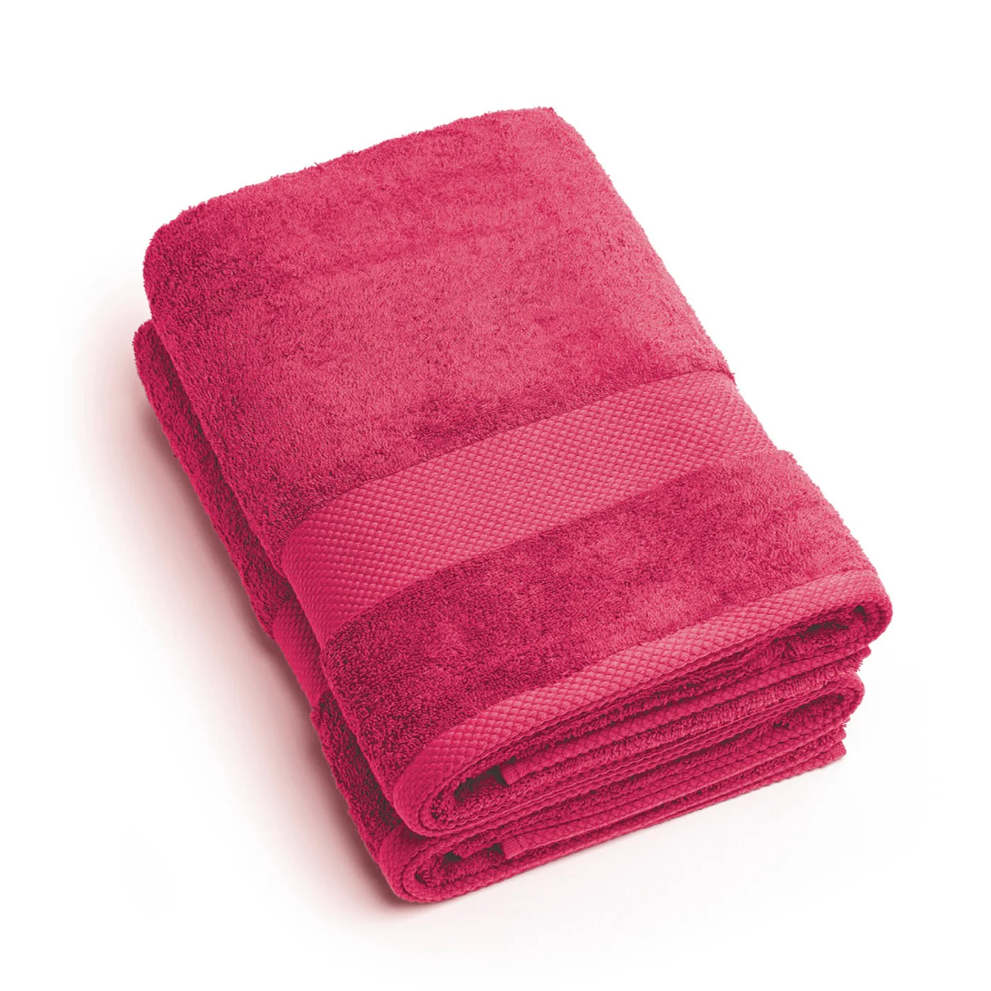 Set De 2 Draps De Bain - Fuchsia