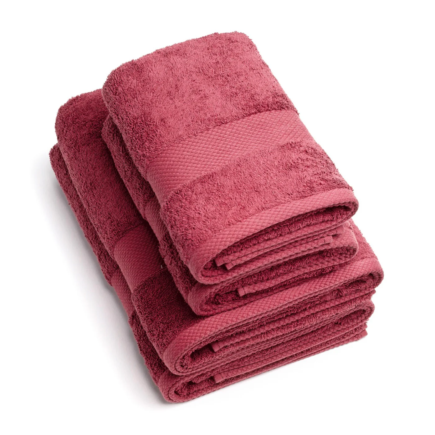 Set De 2 Serviettes Et 2 Draps De Bain - Rose Blush