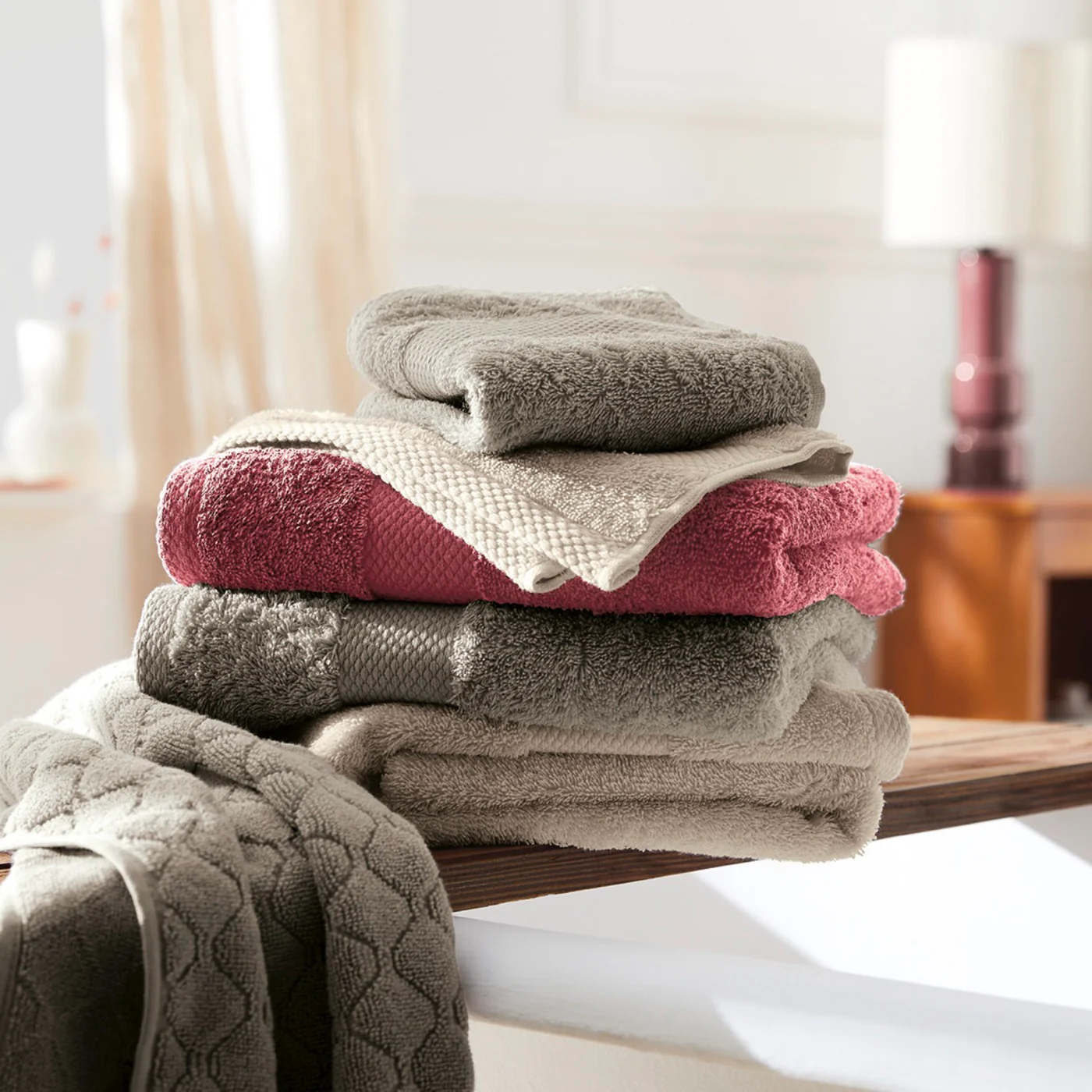 Set De 2 Serviettes - Taupe - Image 2