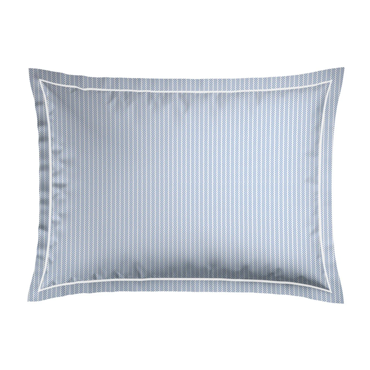 Set De 2 Taies D'Oreiller Coton Percale - Toulouse - Bleu Clair - Image 2