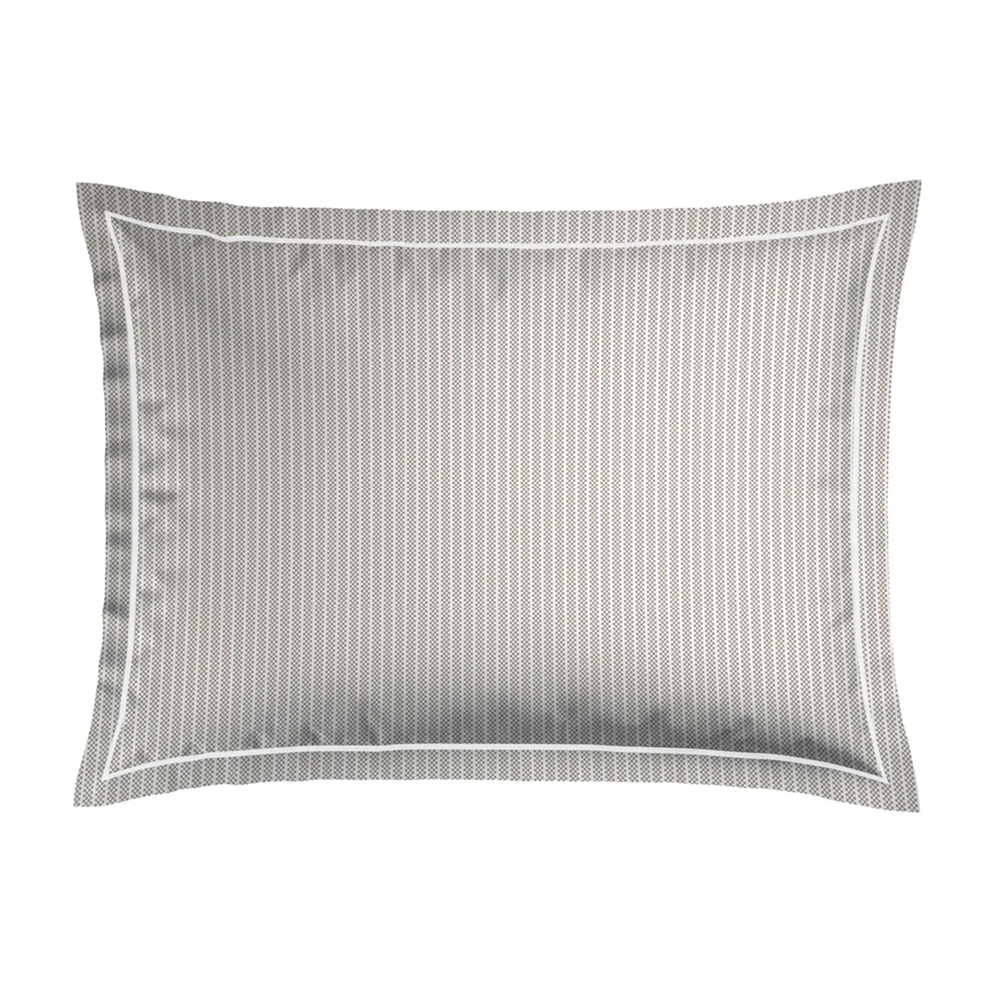 Set De 2 Taies D'Oreiller Coton Percale - Toulouse - Taupe - Image 2