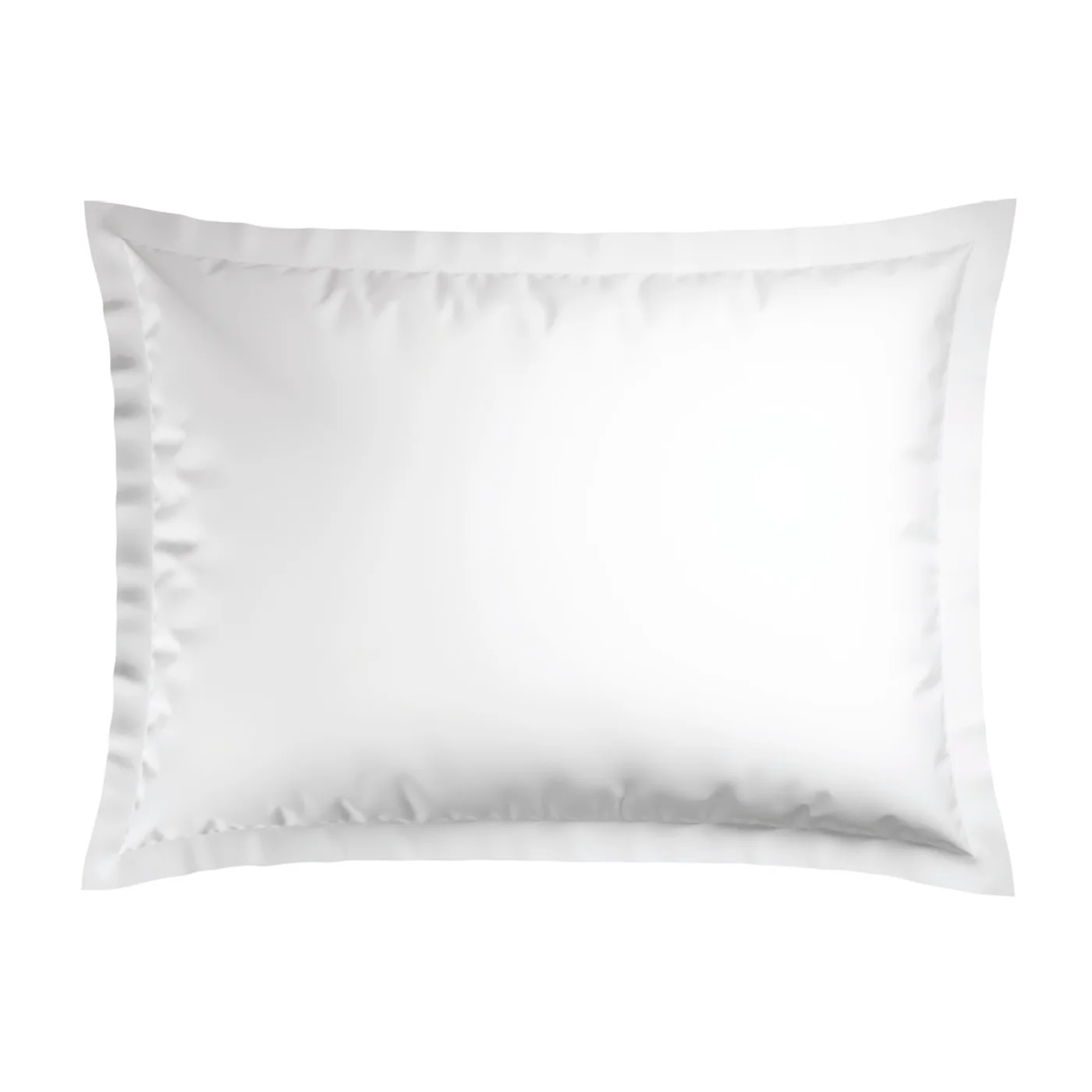 Set De 2 Taies D'Oreiller Satin De Coton - Antibes - Gris / Blanc - Image 2