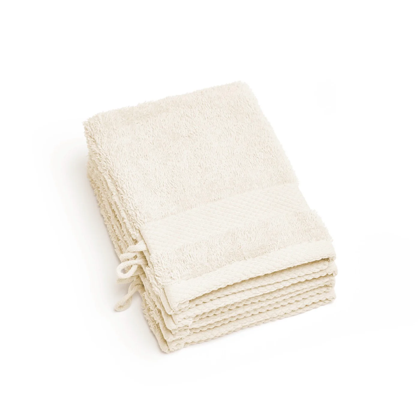 Set De 4 Gants De Toilette - Ivoire