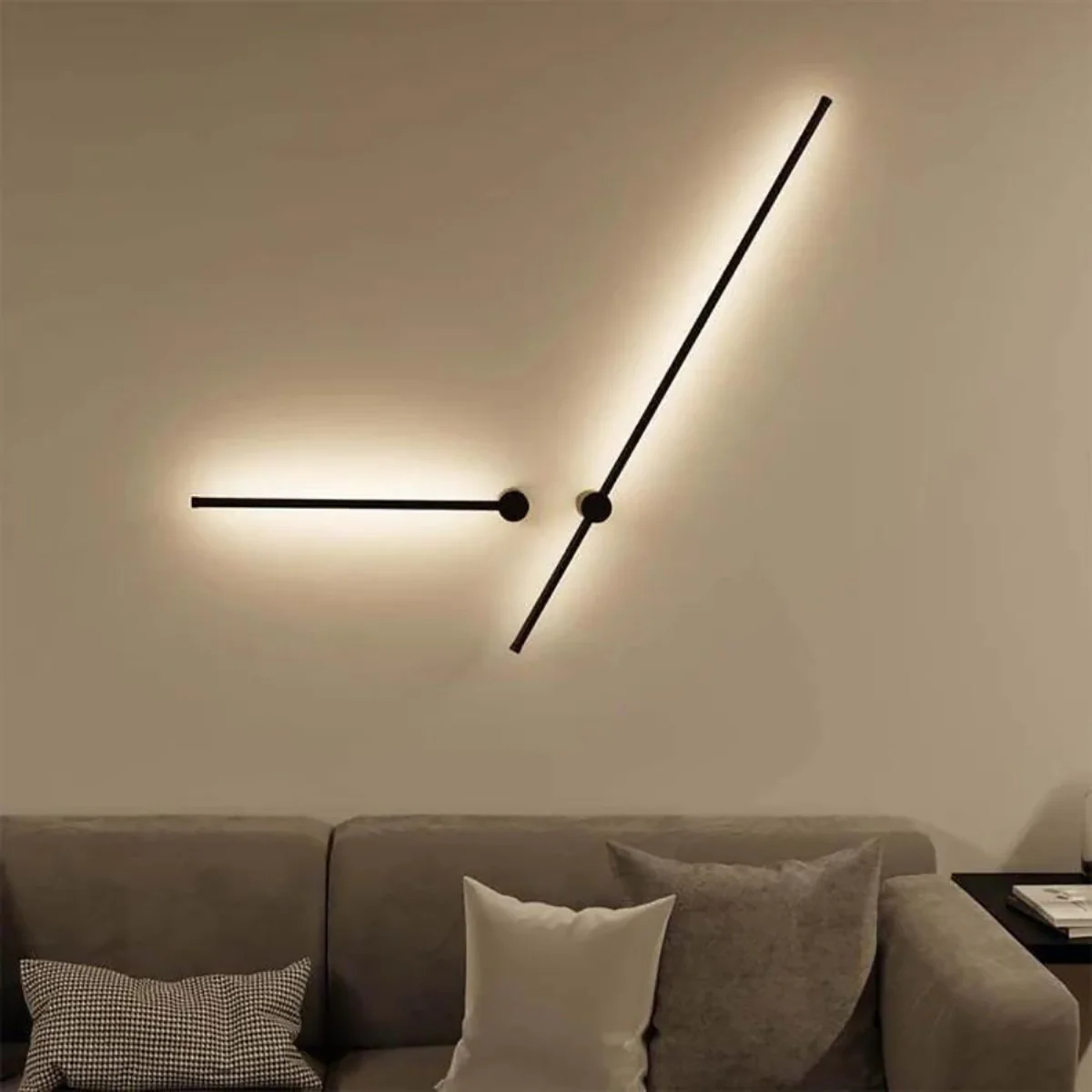 Applique Murale Laser Minimalist 80Cm - Noir