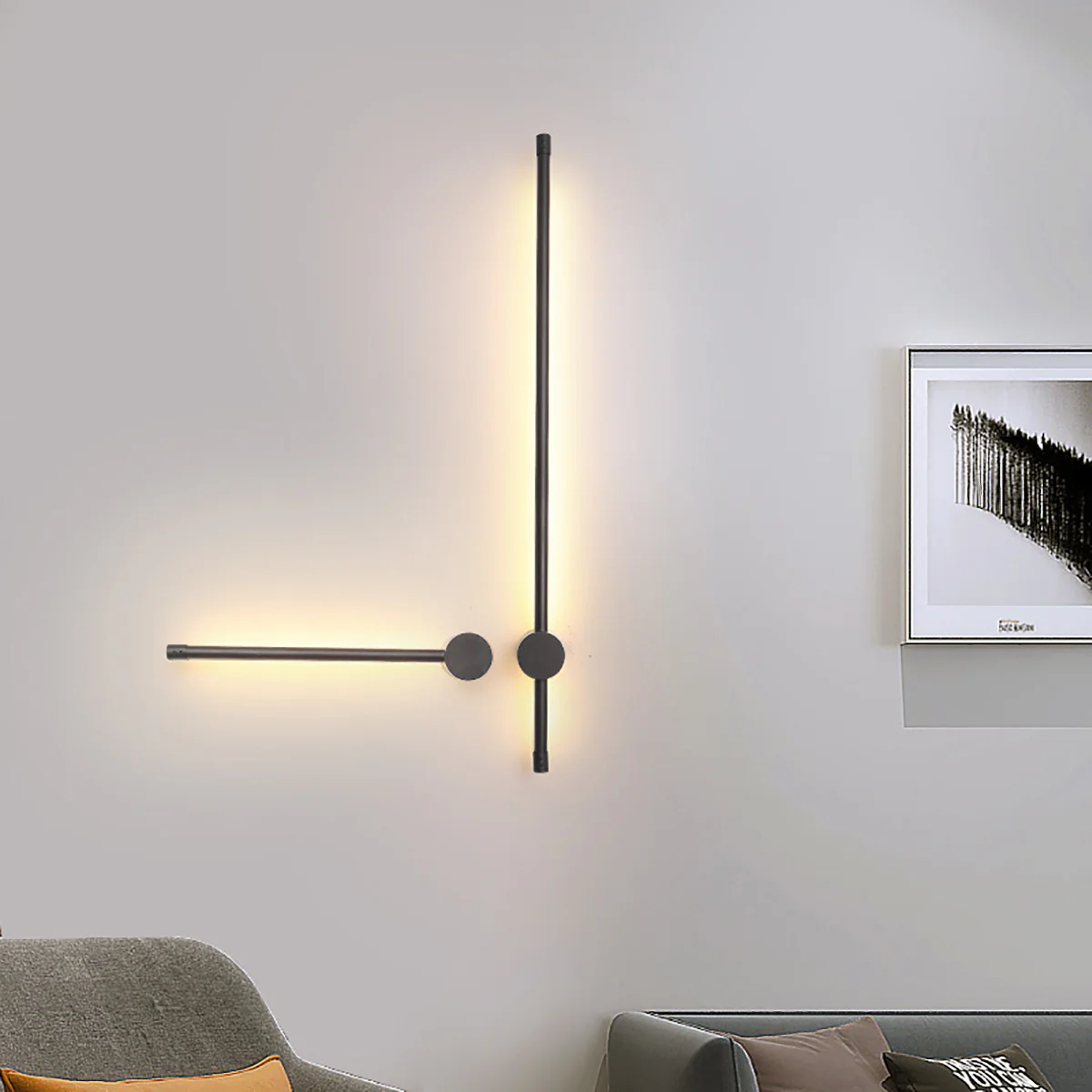 Applique Murale Laser Minimalist 60Cm - Noir - Image 3
