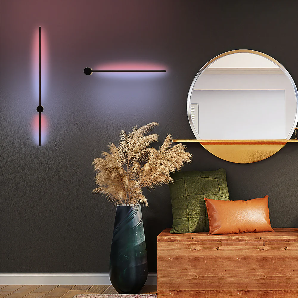 Applique Murale Minimalist Laser Rgb 80Cm - Noir - Image 7