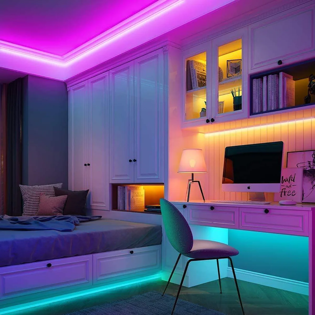 Ruban Led Connecté Rgb 10M - Noir - Image 3