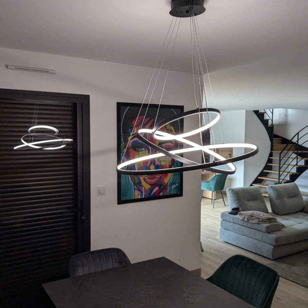Lustre Intérieur Waves - Noir - Image 18