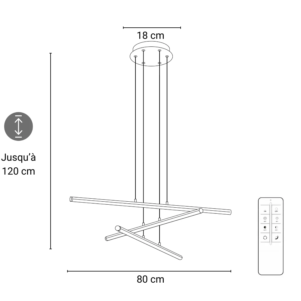 Suspension Yven - Noir - Image 10