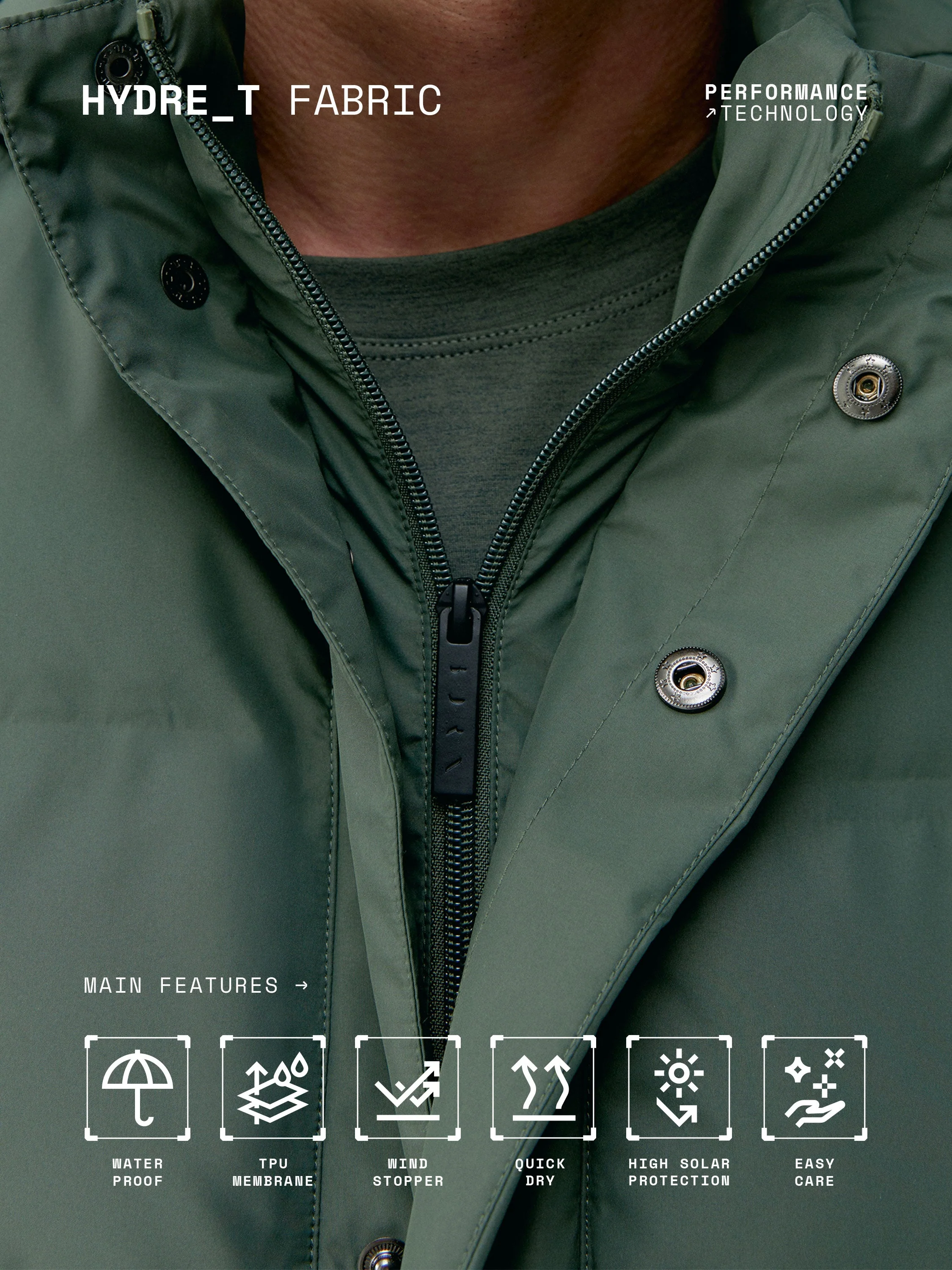 Manteau Saiko - Chasseur - Homme - Image 5