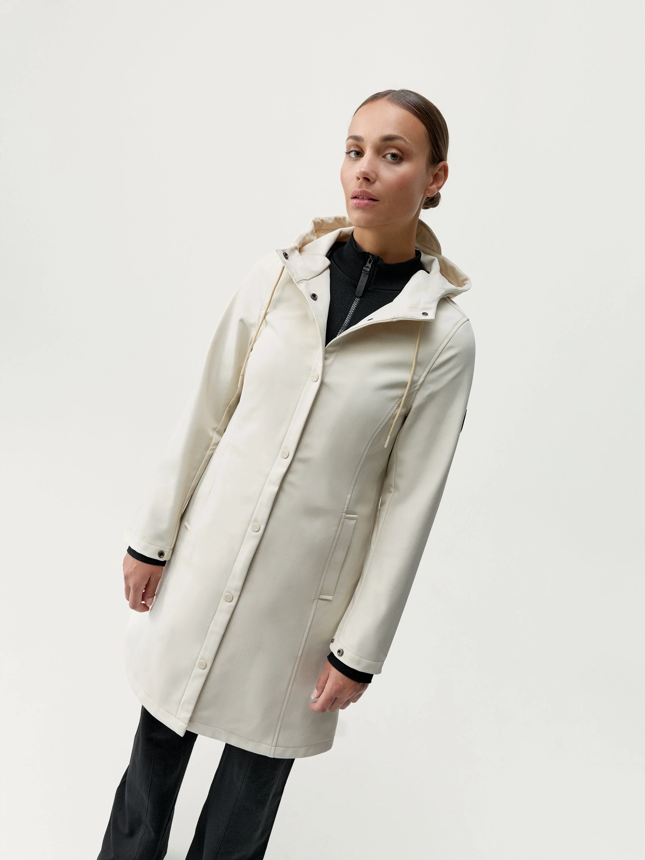 Veste Trench Winter Ecru - Femme - Image 2