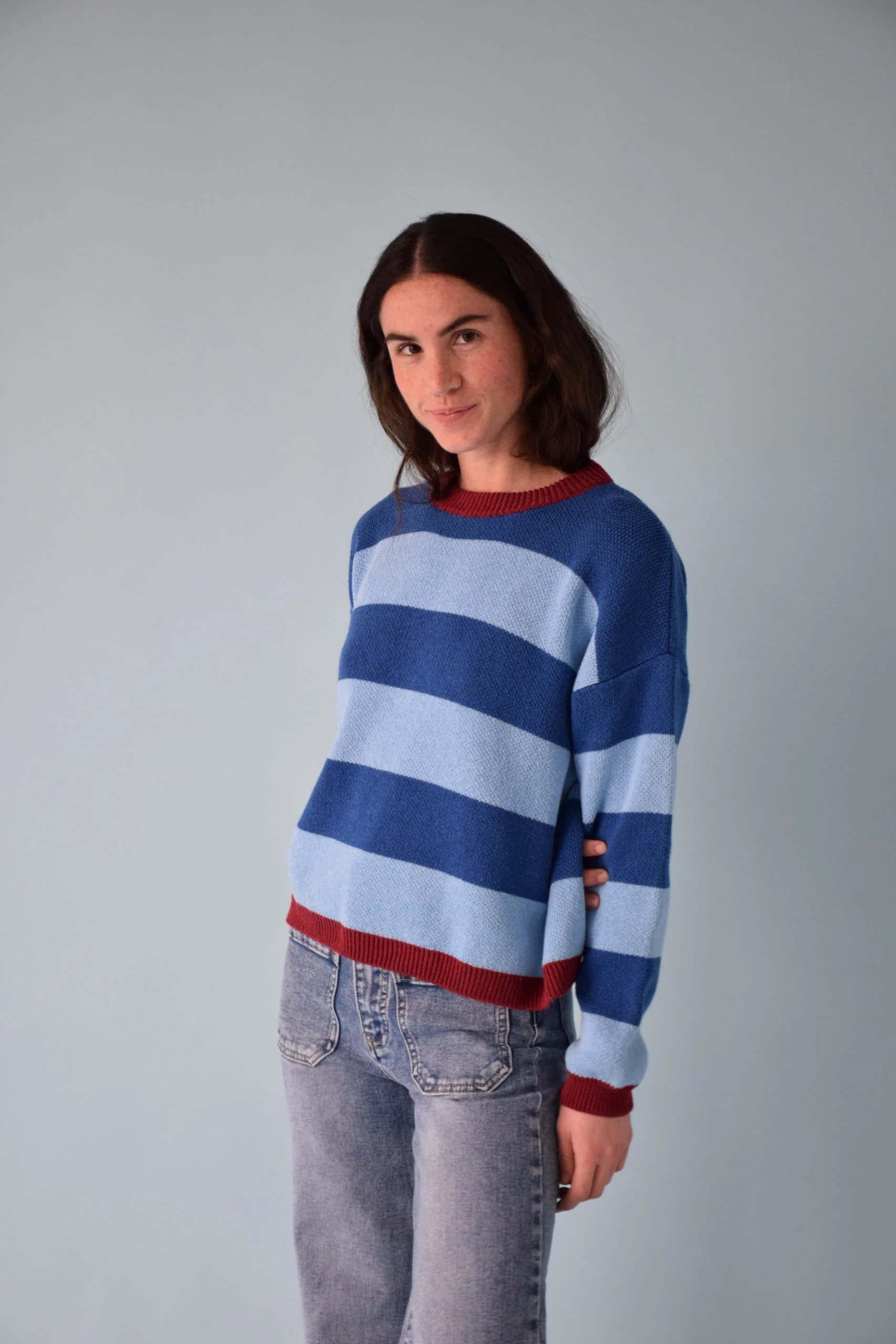 Pull Alexia Rayas Azul - Image 7