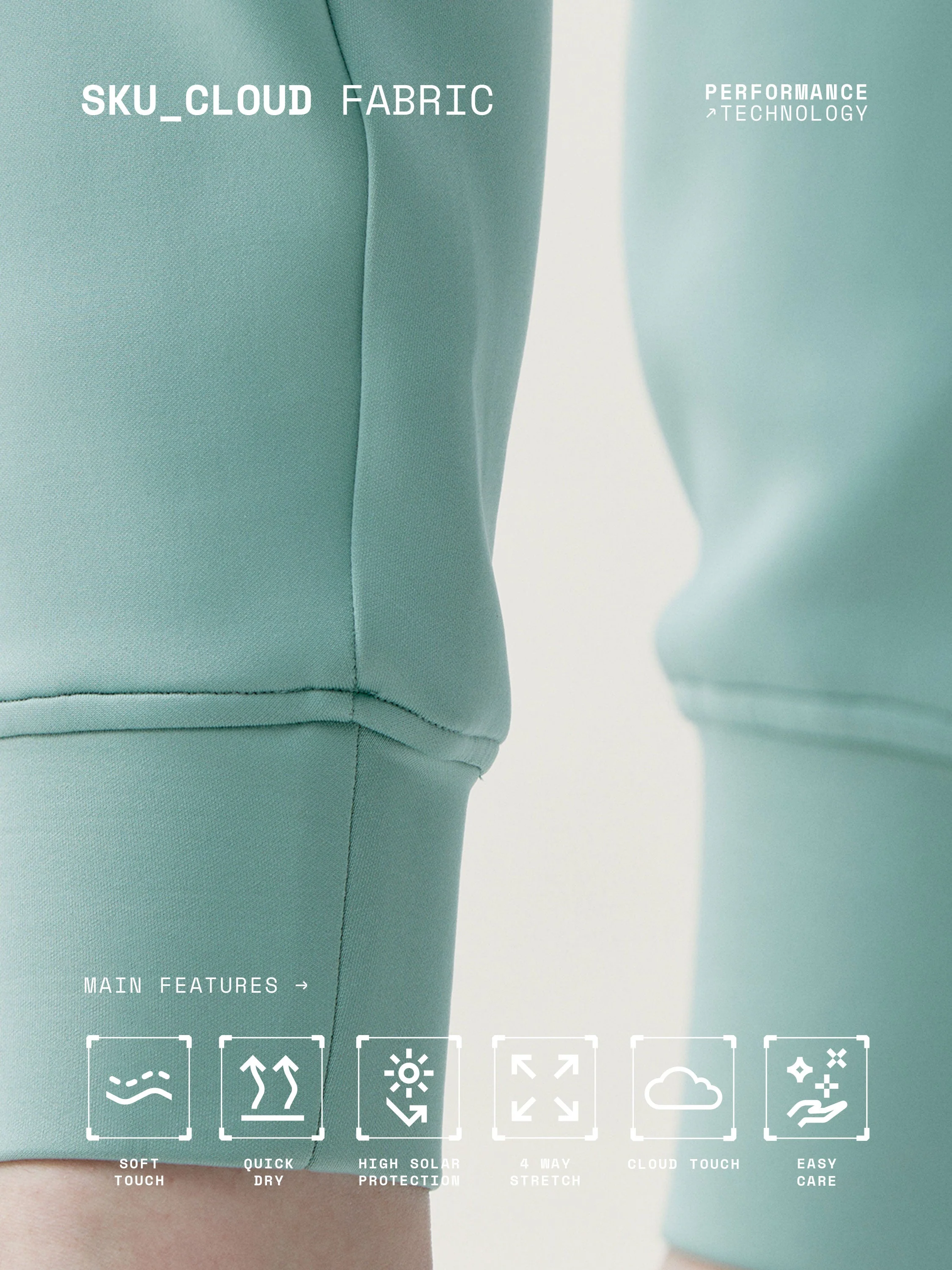 Jogging Agda - Gris Jade/Blanc Cassé - Femme - Image 4