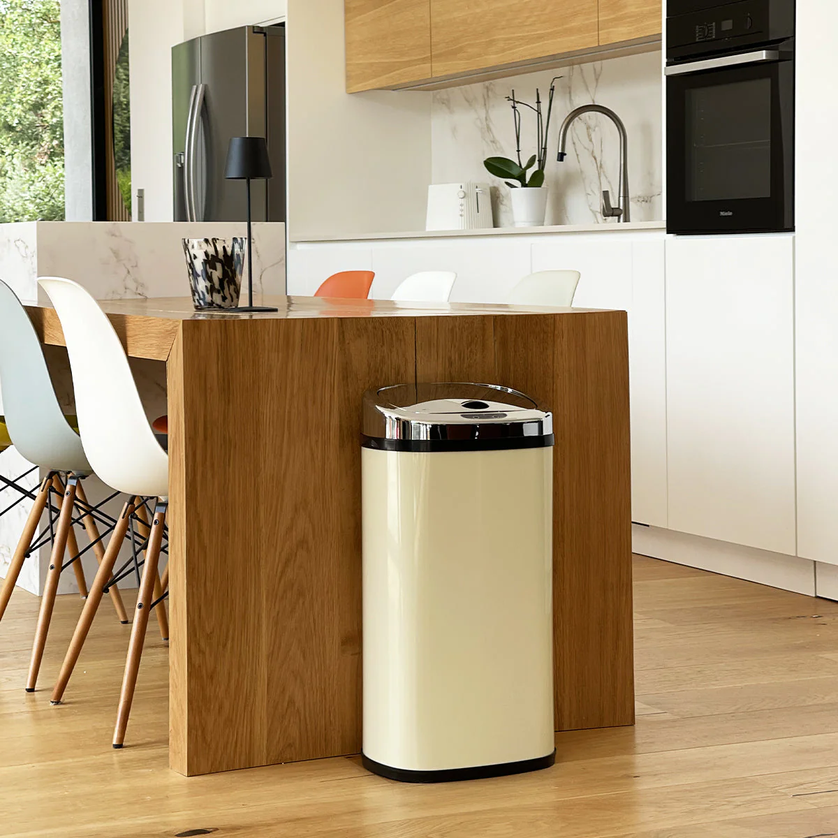 Poubelle Automatique Largo 42L - Creme