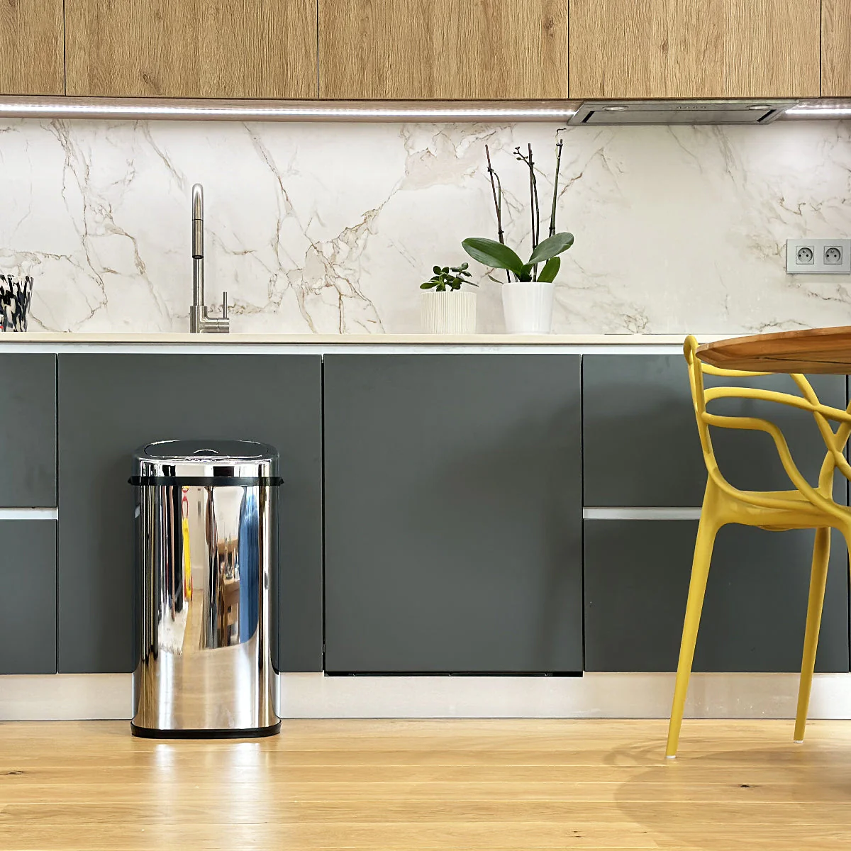 Poubelle Automatique Largo 42L - Inox - Image 4