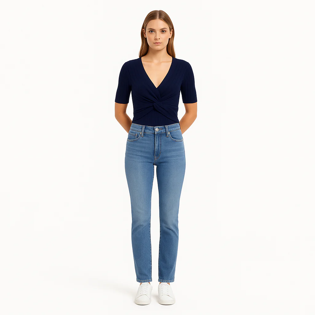 Pull Layered Wrap - Navy