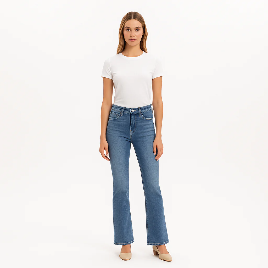 Pantalon Le Crop Mini Boot - Jadite