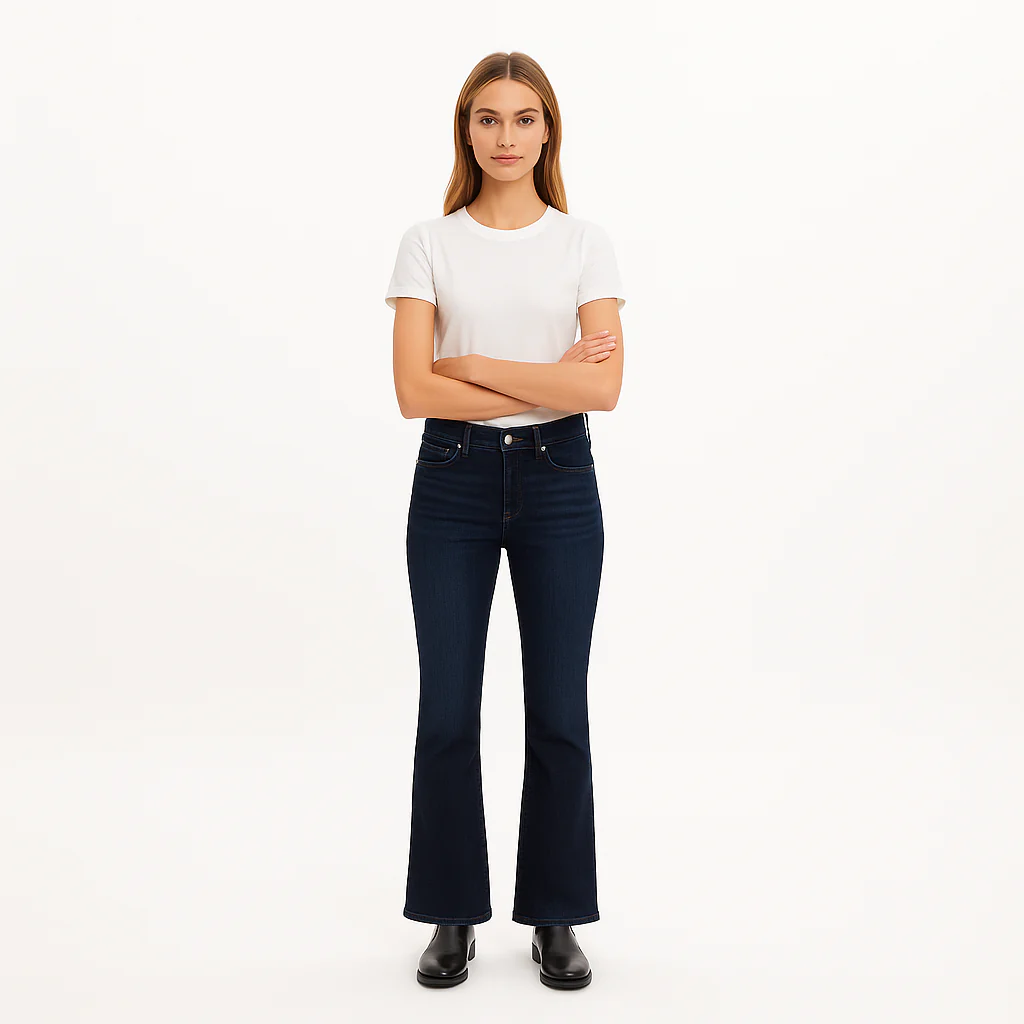 Pantalon Le Crop Mini Boot - Onyx Indigo