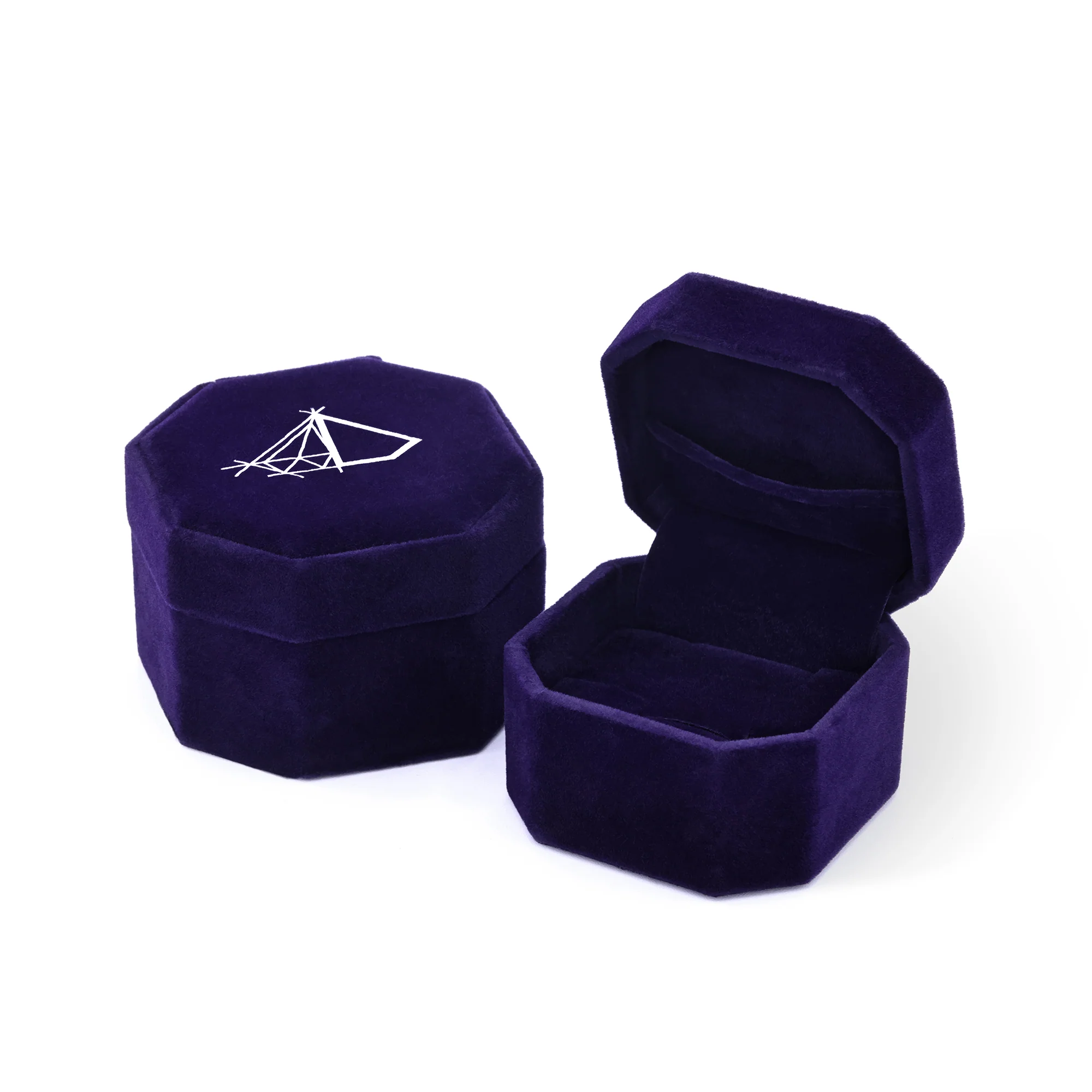 Bague "Trio De Saphir" D0,09Ct/20 + Saphir0,69Ct/3 - Or Blanc 375/1000 - Image 7