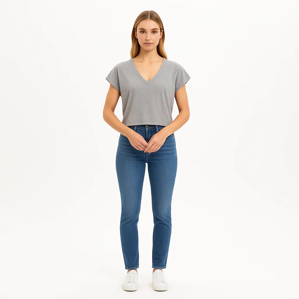 Top Le High Rise V - Gris Heather