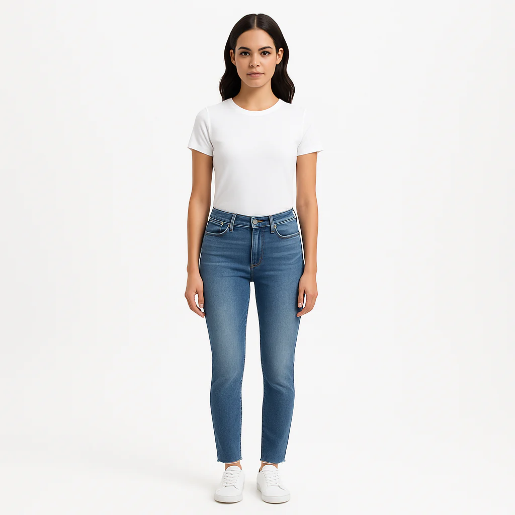 Pantalon Le High Skinny Raw Edge - Galeston