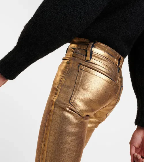 Pantalon Le High Straight - Gold Chrome - Image 5